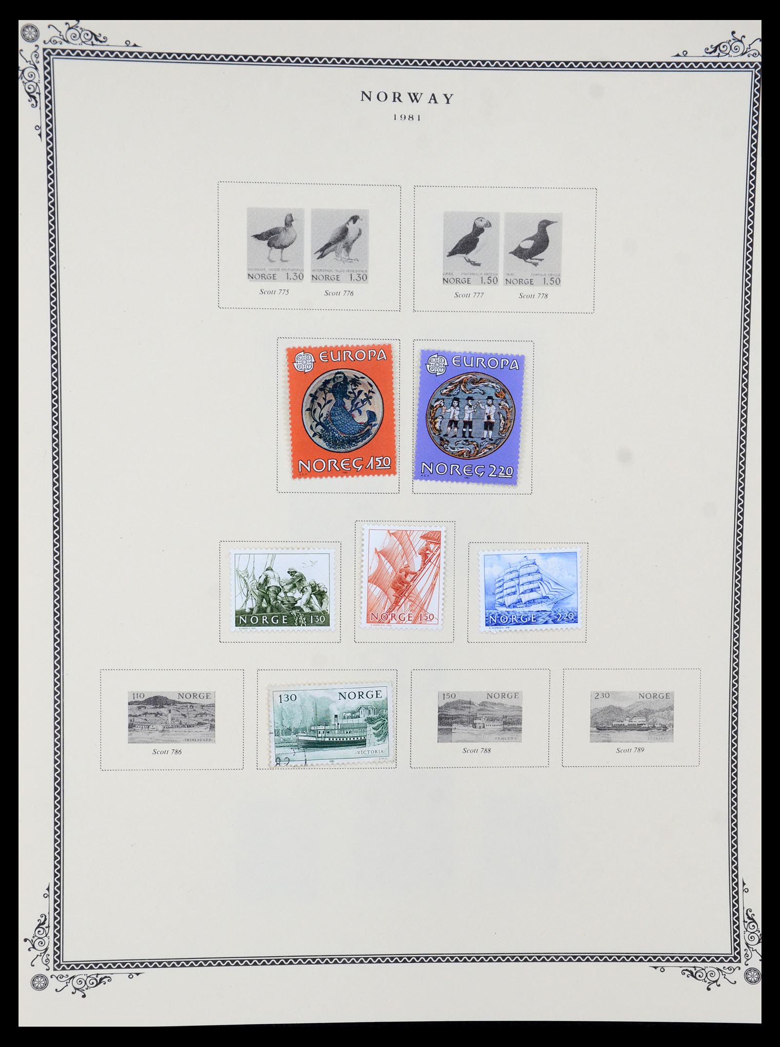 36293 029 - Postzegelverzameling 36293 Noorwegen 1877-2007.