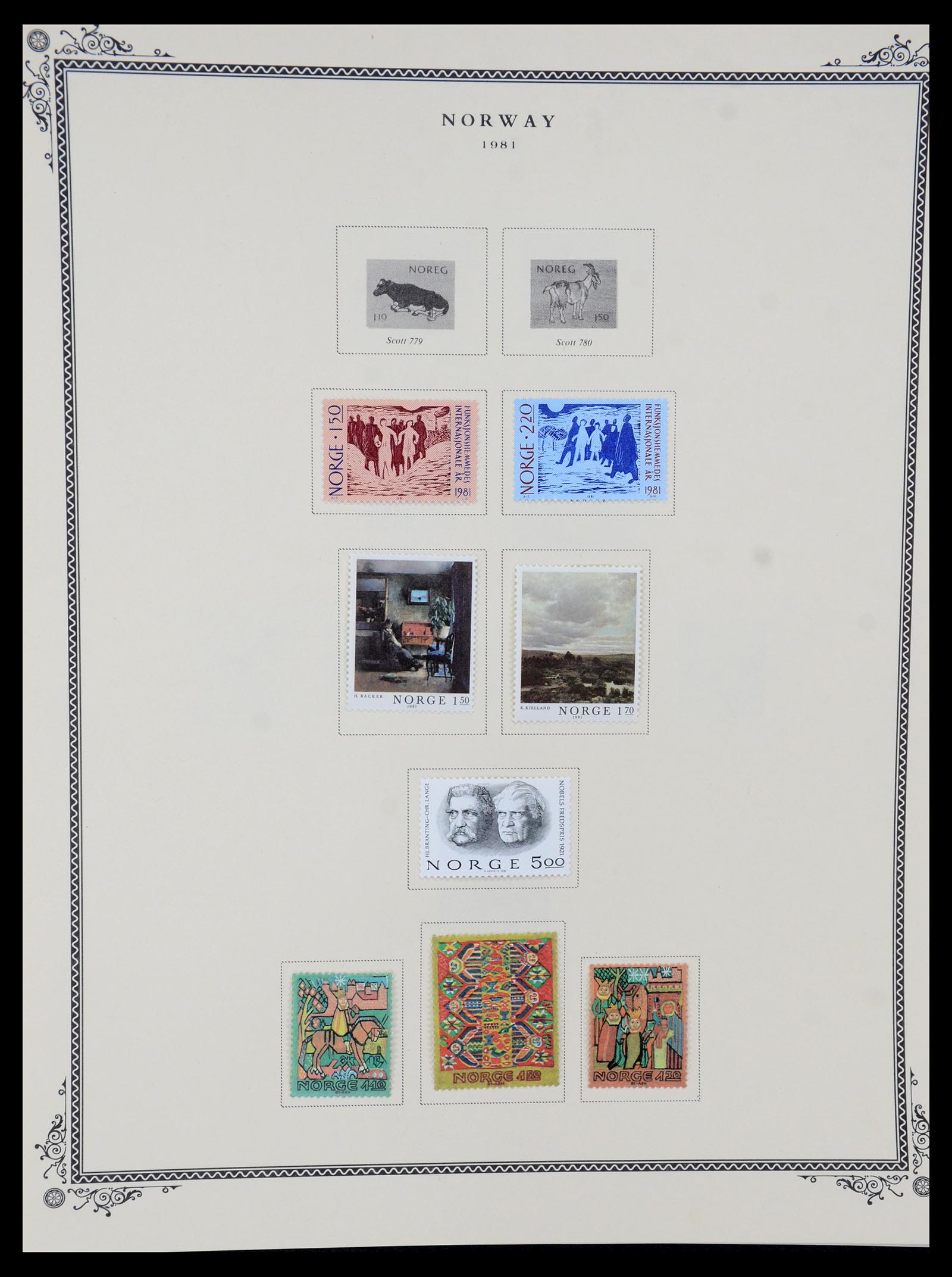 36293 030 - Postzegelverzameling 36293 Noorwegen 1877-2007.