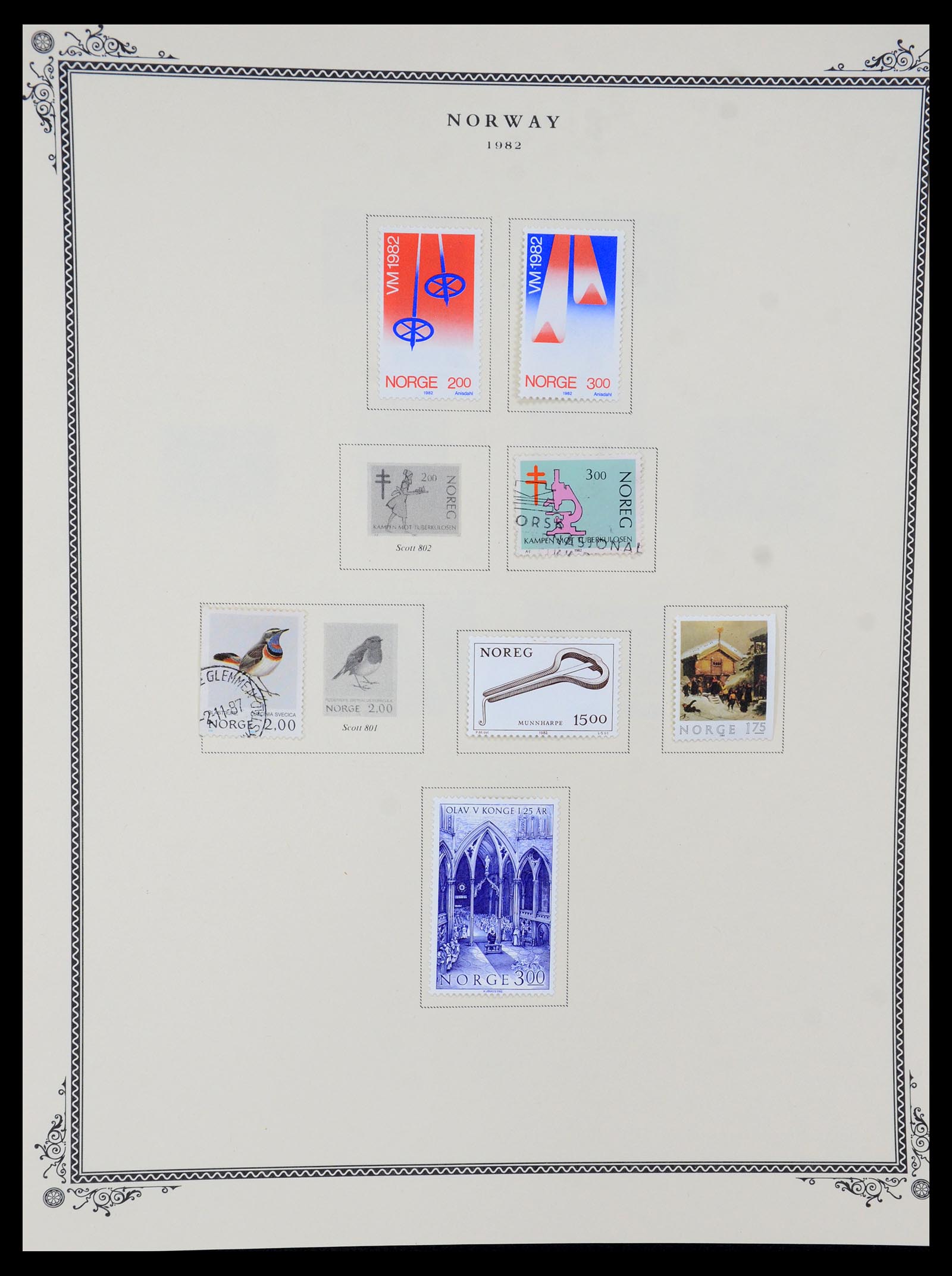 36293 031 - Postzegelverzameling 36293 Noorwegen 1877-2007.