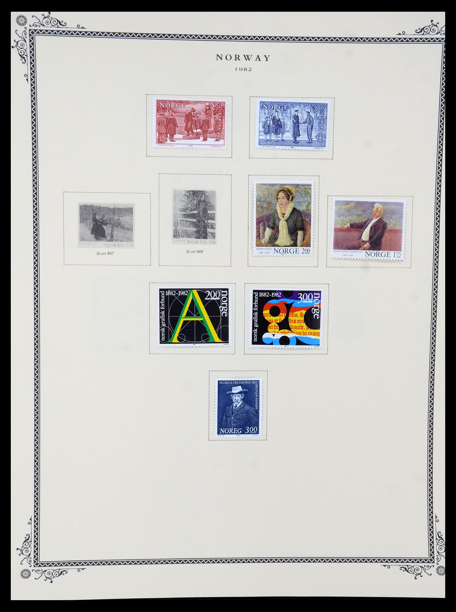 36293 032 - Postzegelverzameling 36293 Noorwegen 1877-2007.