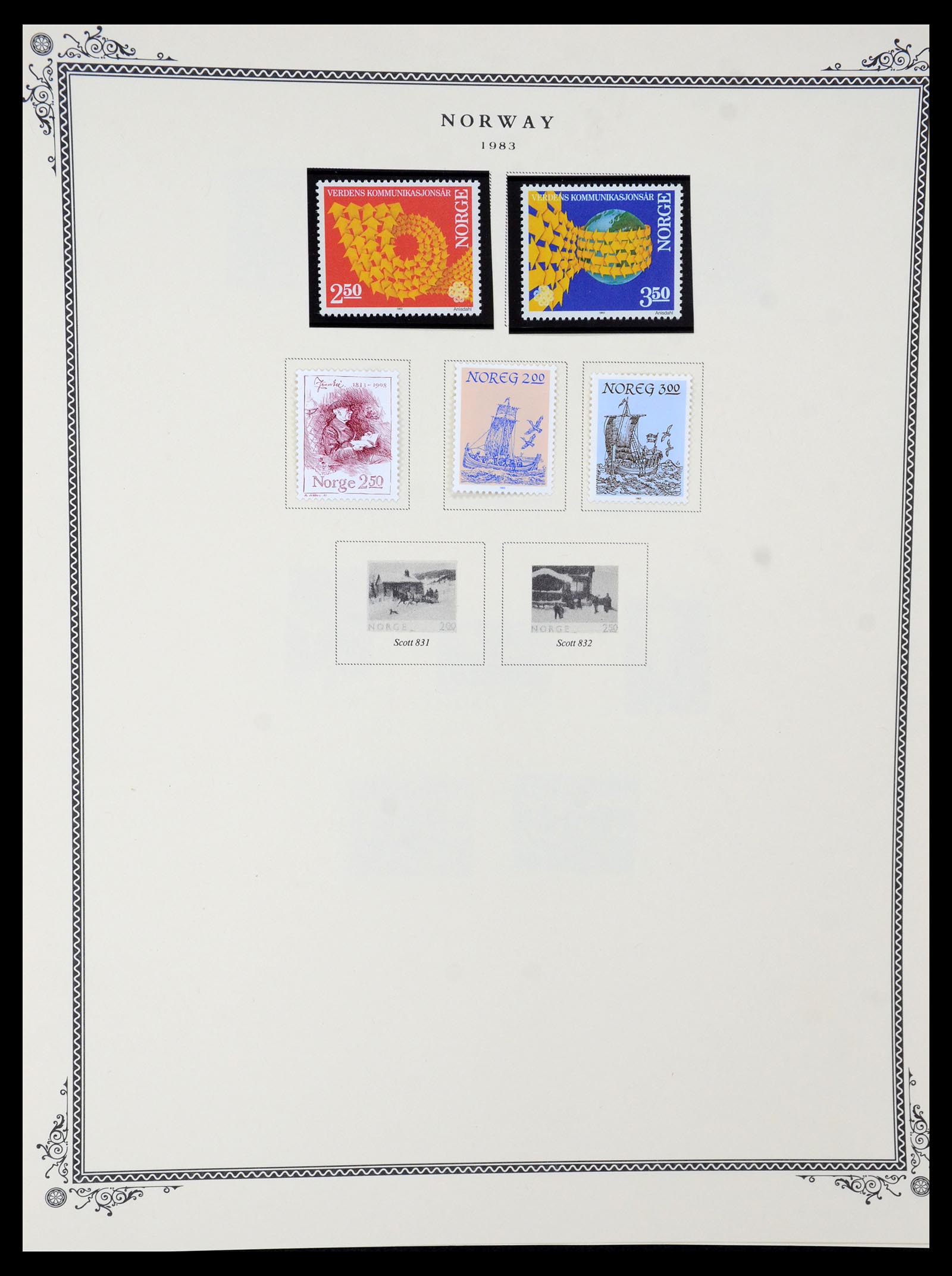 36293 034 - Postzegelverzameling 36293 Noorwegen 1877-2007.