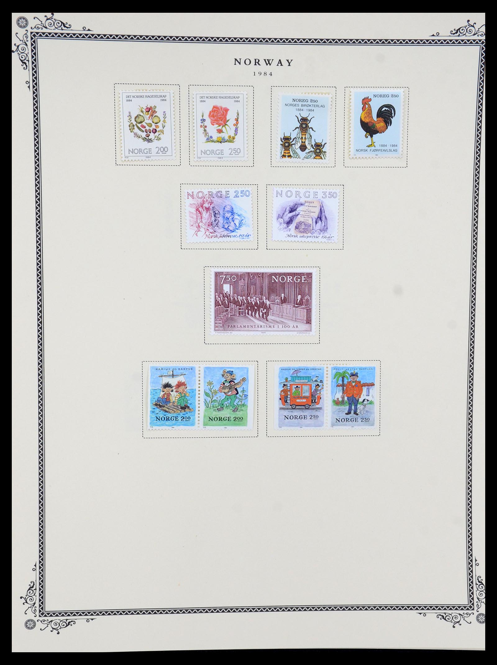 36293 036 - Postzegelverzameling 36293 Noorwegen 1877-2007.