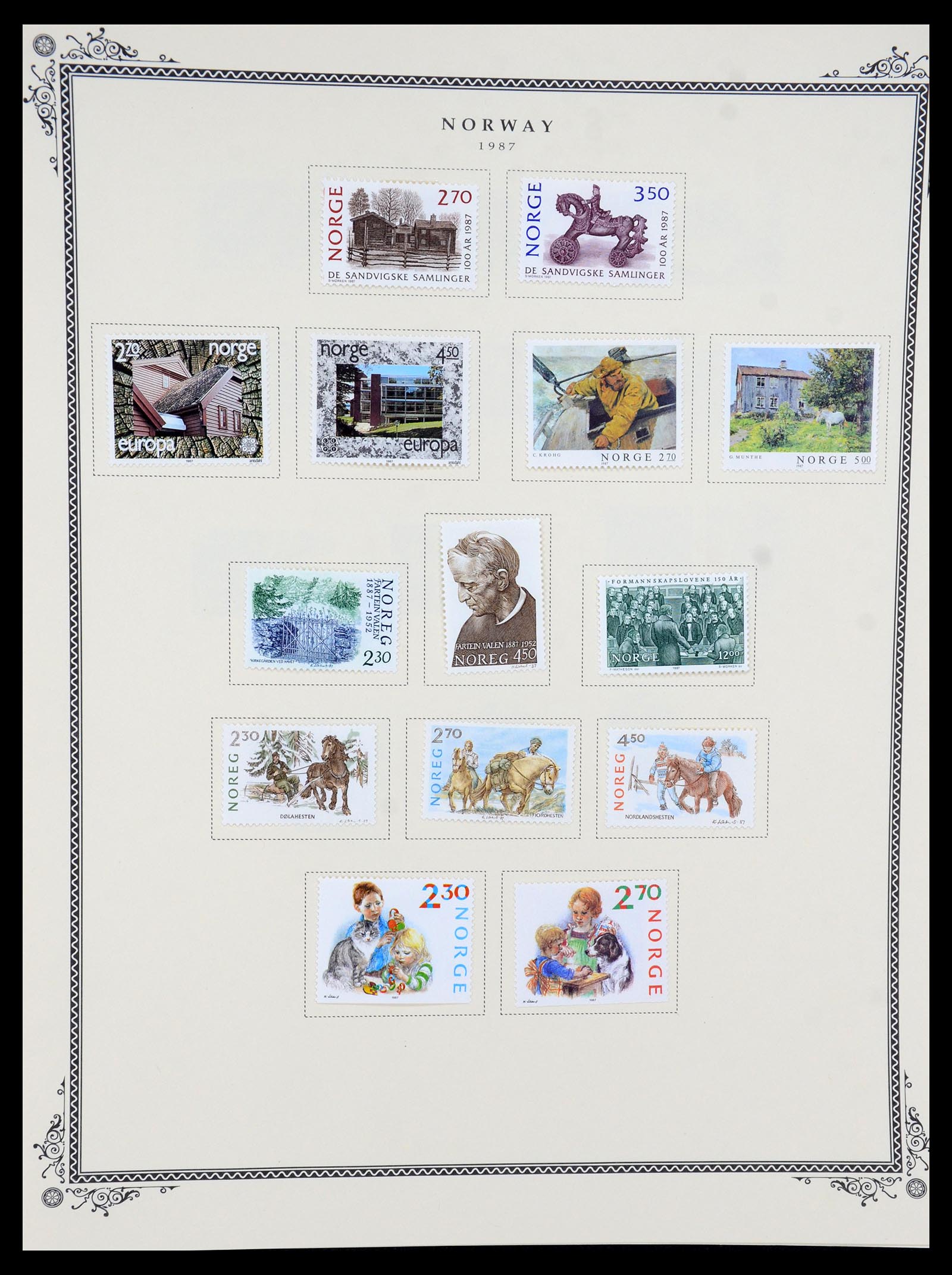 36293 042 - Postzegelverzameling 36293 Noorwegen 1877-2007.