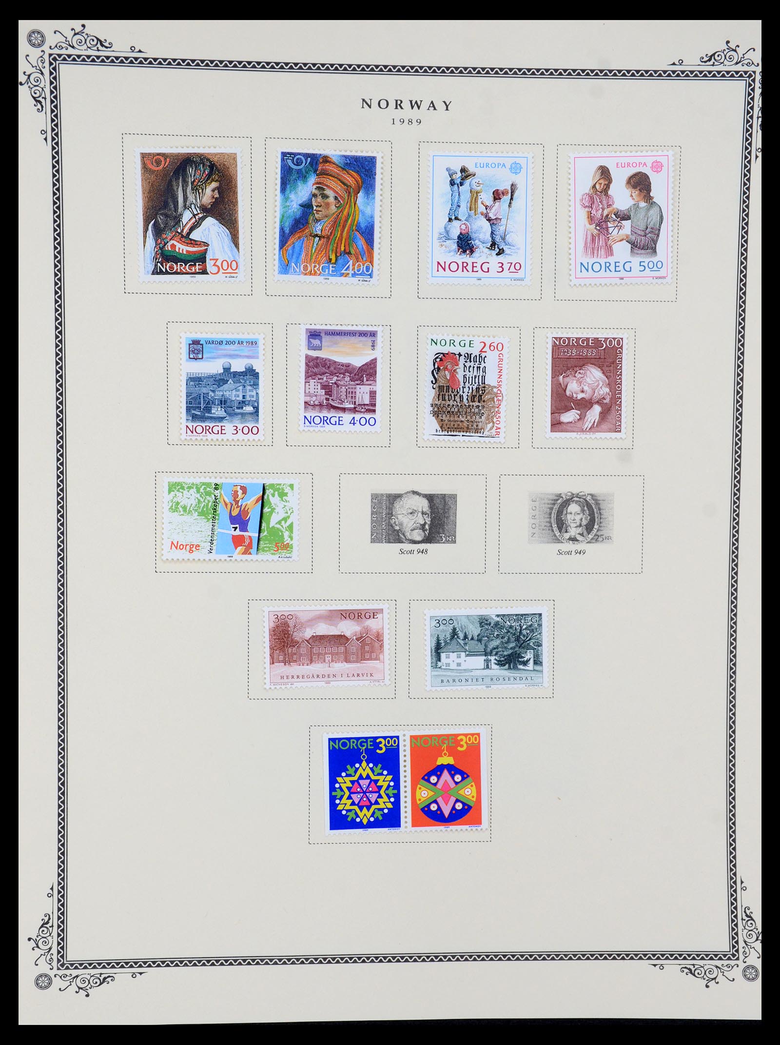 36293 045 - Postzegelverzameling 36293 Noorwegen 1877-2007.