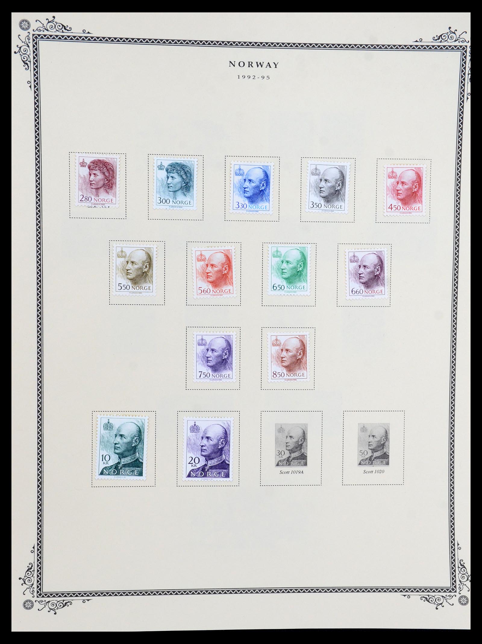 36293 054 - Postzegelverzameling 36293 Noorwegen 1877-2007.
