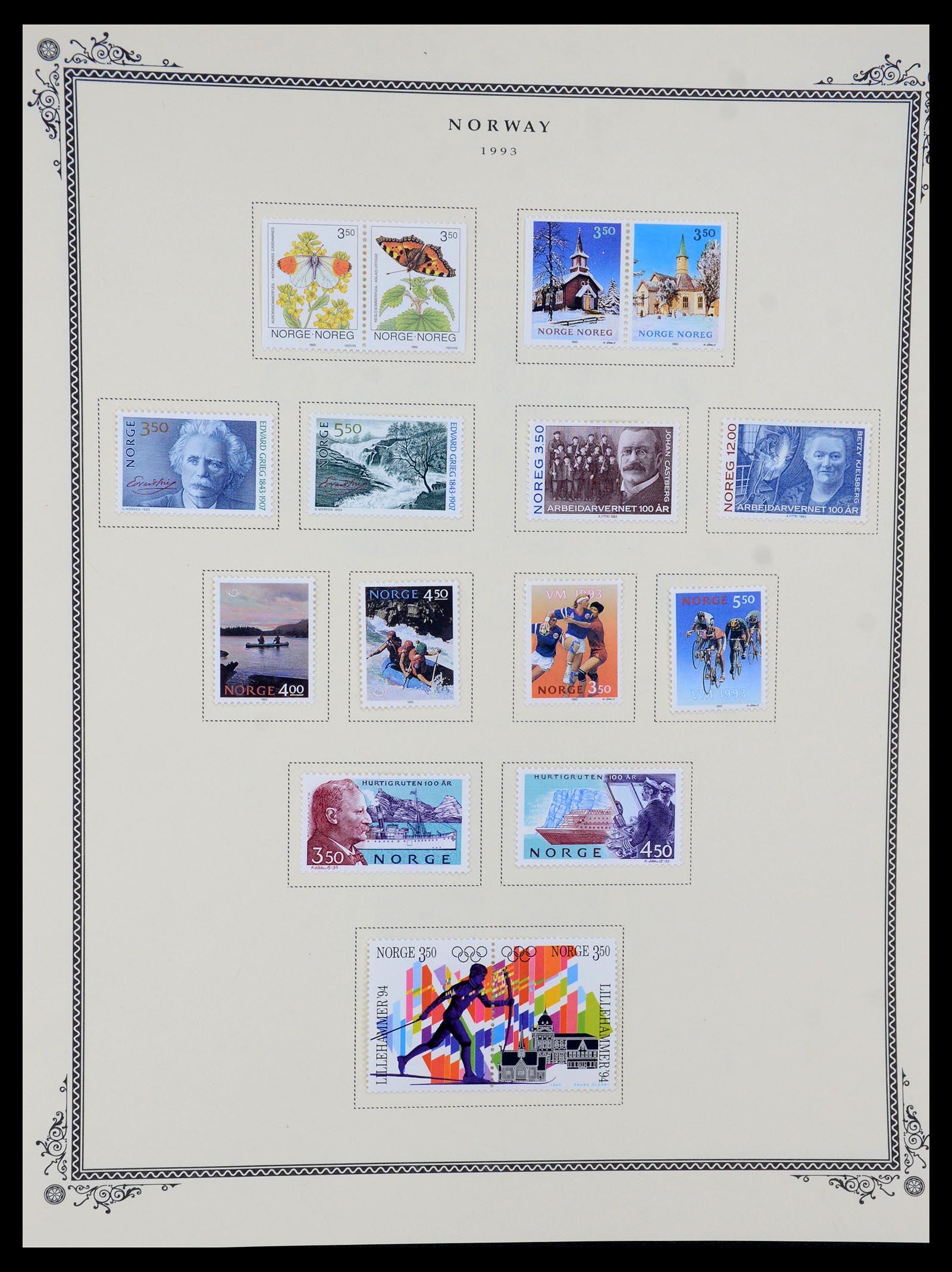 36293 055 - Postzegelverzameling 36293 Noorwegen 1877-2007.