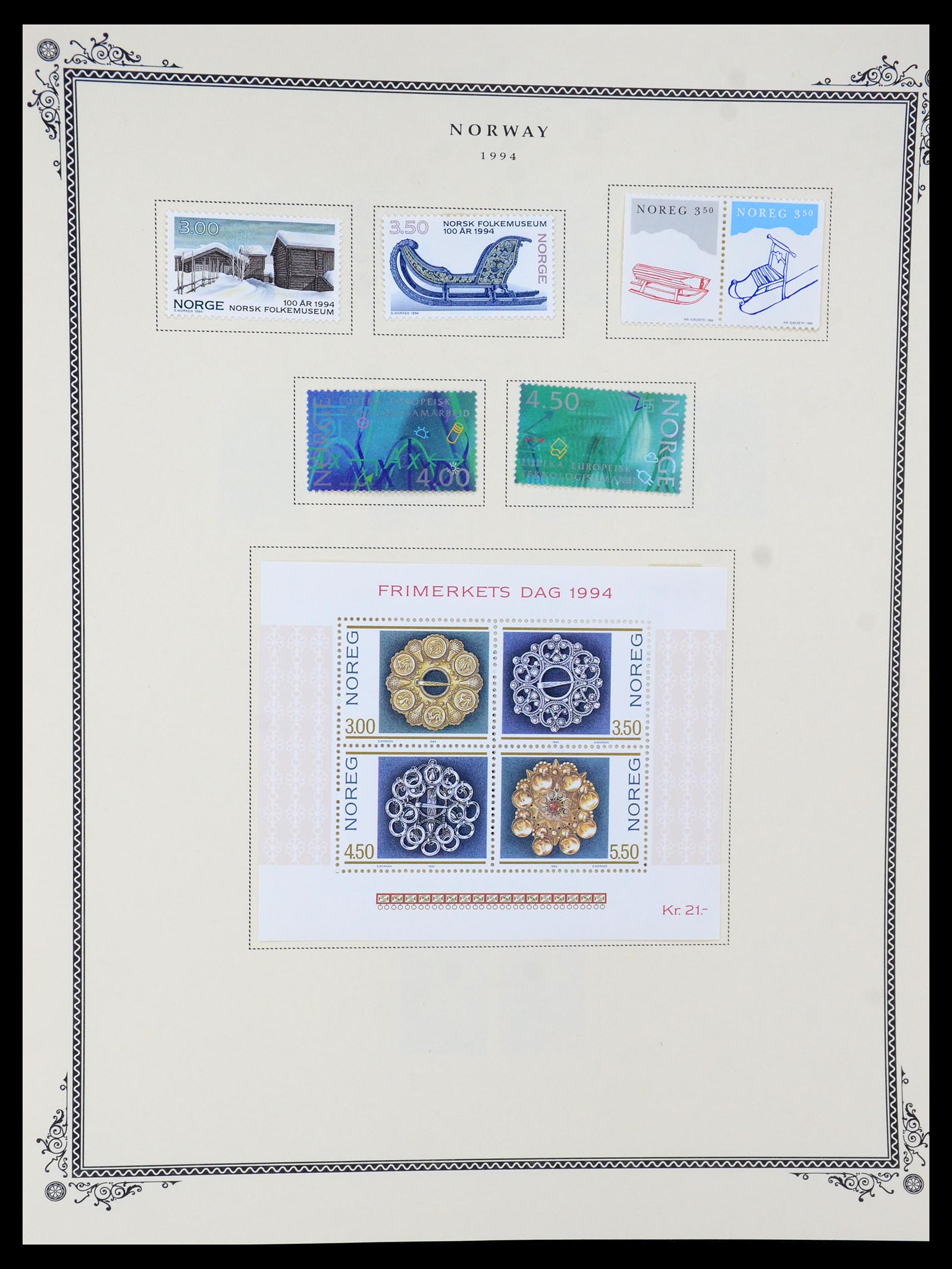 36293 058 - Postzegelverzameling 36293 Noorwegen 1877-2007.
