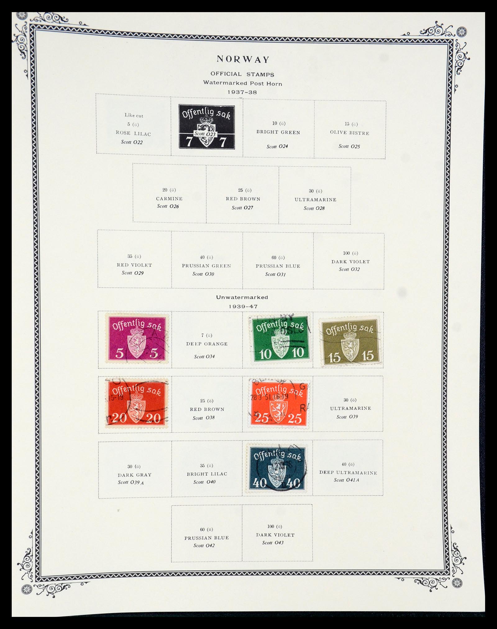 36293 108 - Postzegelverzameling 36293 Noorwegen 1877-2007.