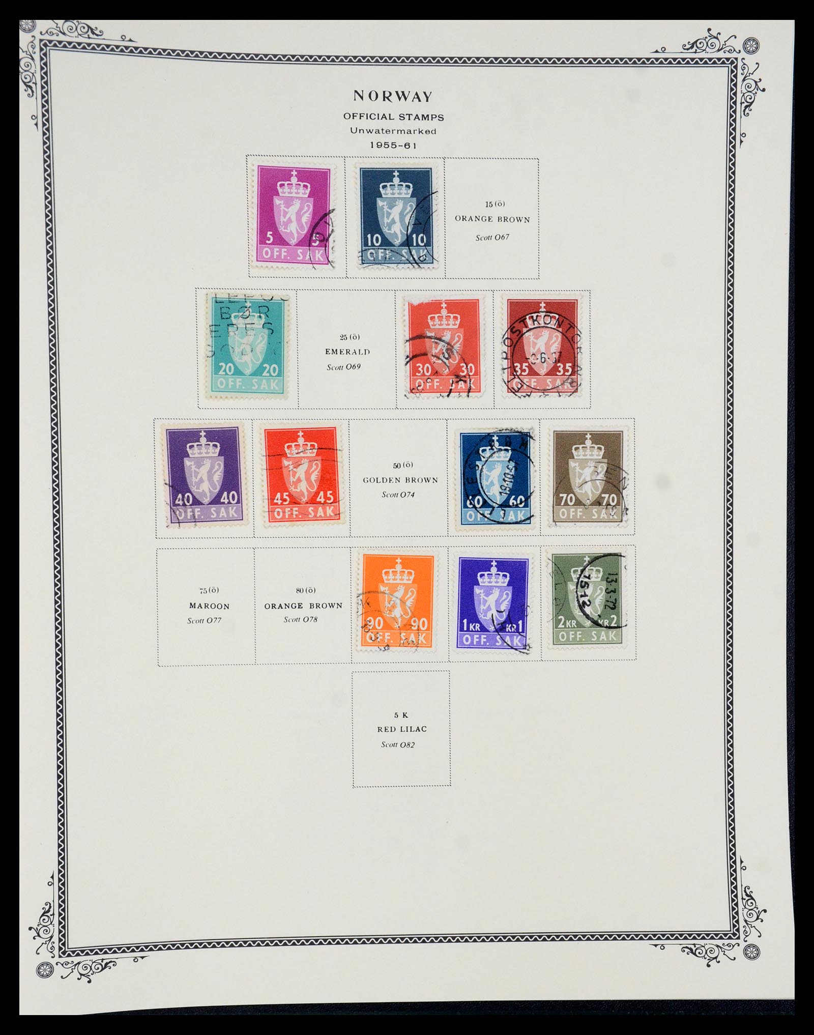 36293 110 - Postzegelverzameling 36293 Noorwegen 1877-2007.