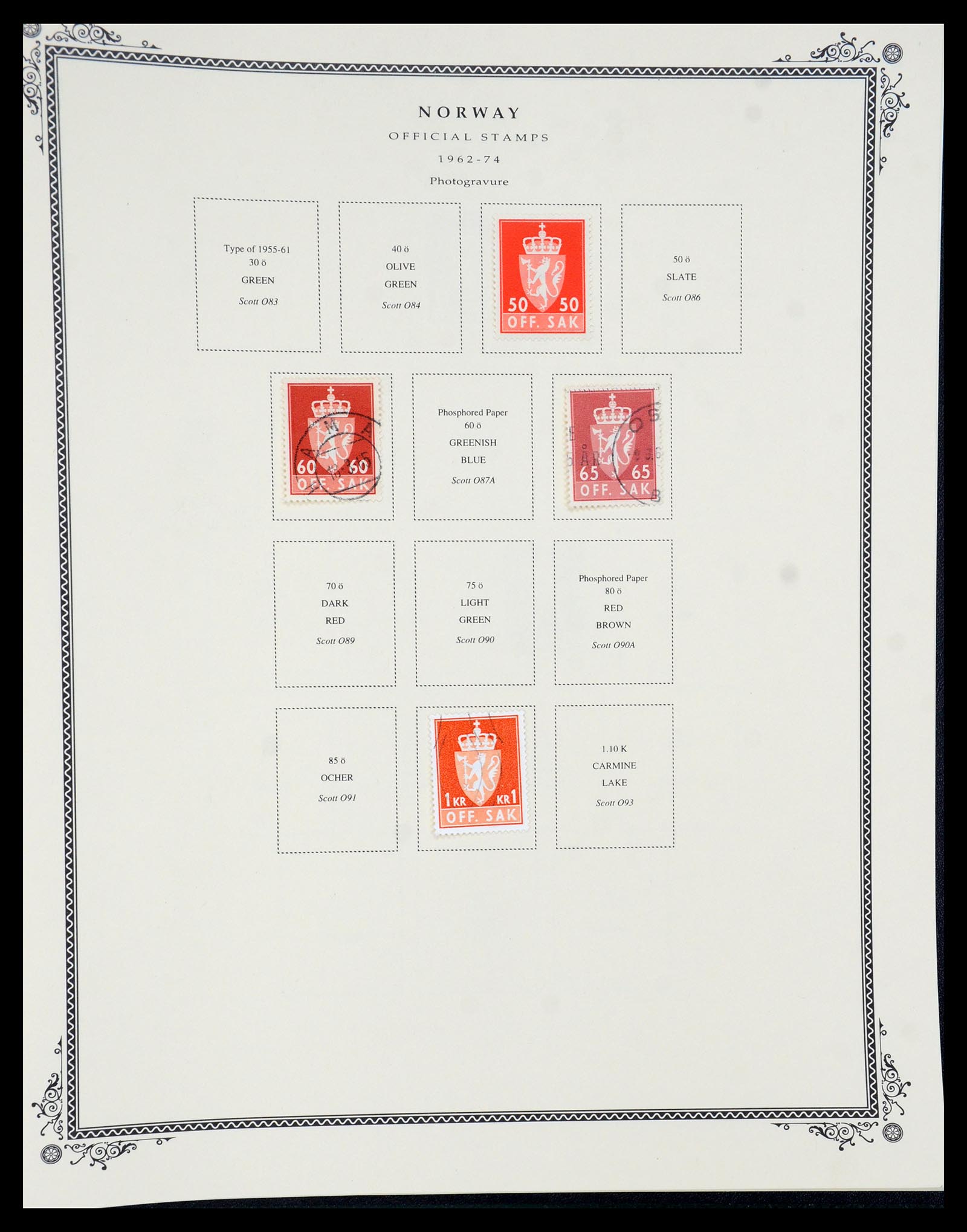 36293 111 - Postzegelverzameling 36293 Noorwegen 1877-2007.