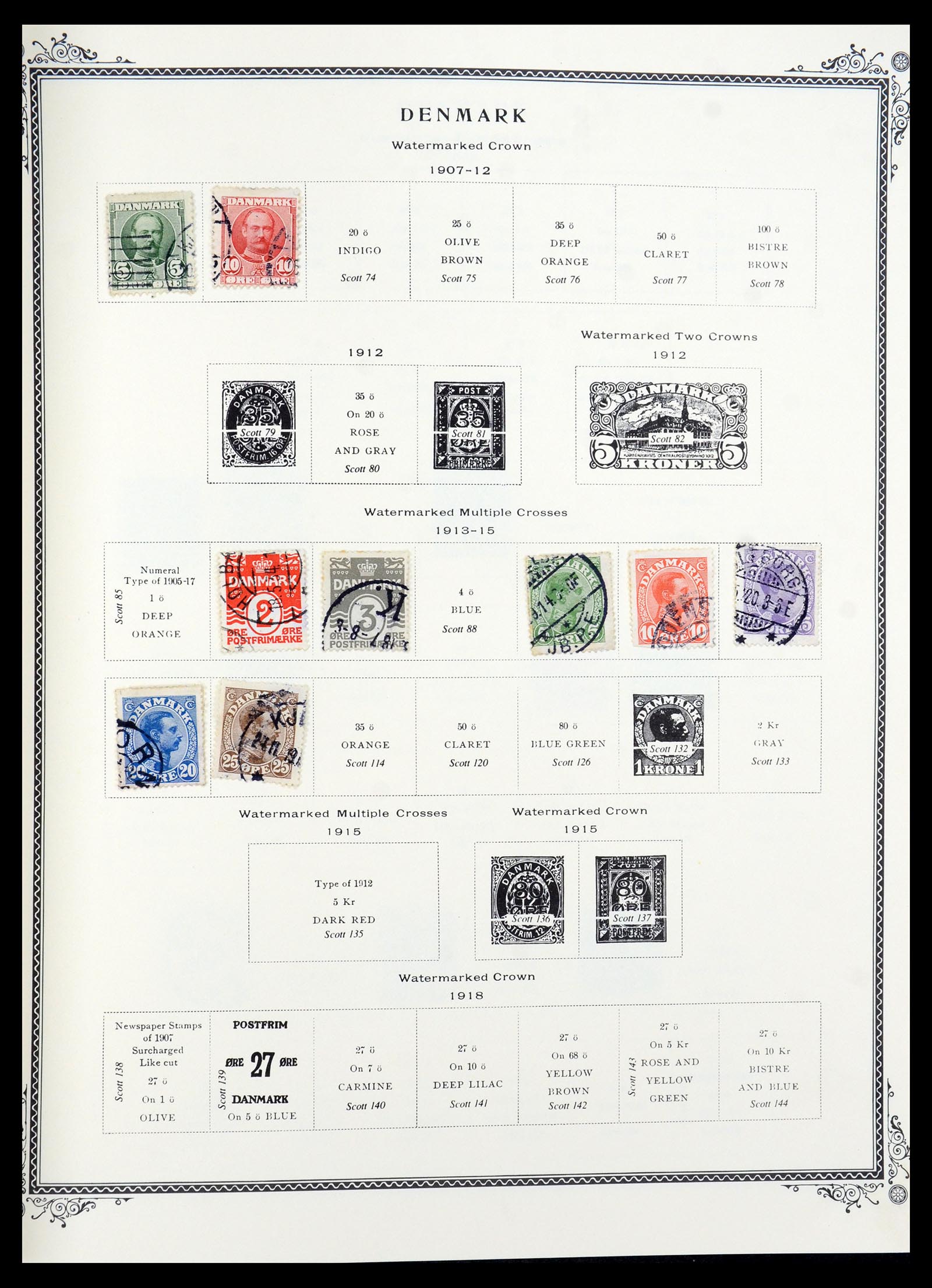 36294 003 - Postzegelverzameling 36294 Denemarken 1870-2009.