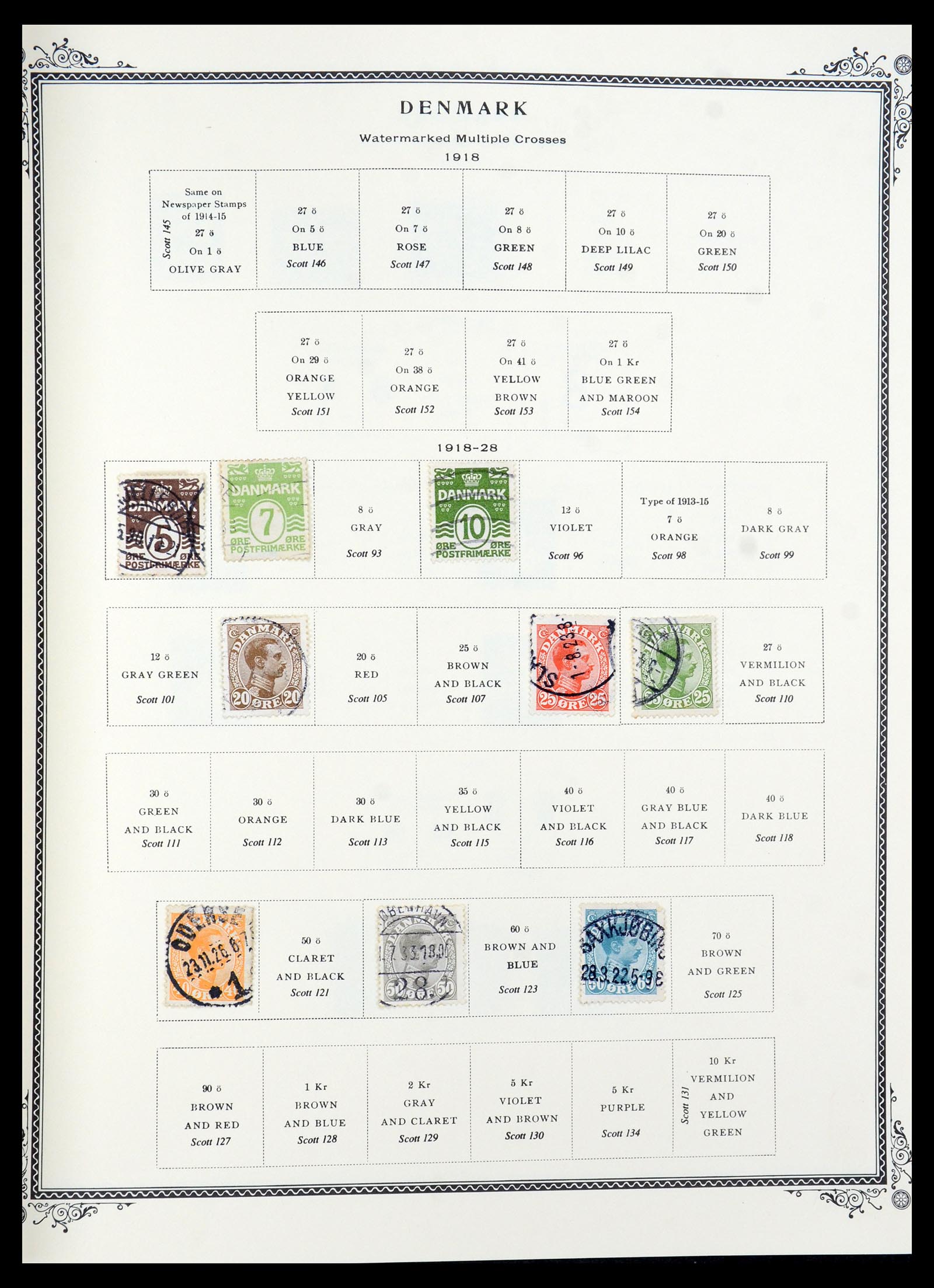 36294 004 - Postzegelverzameling 36294 Denemarken 1870-2009.