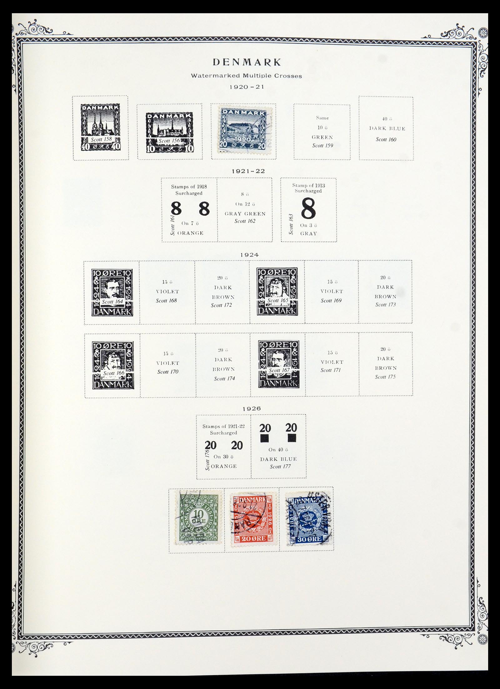 36294 005 - Postzegelverzameling 36294 Denemarken 1870-2009.