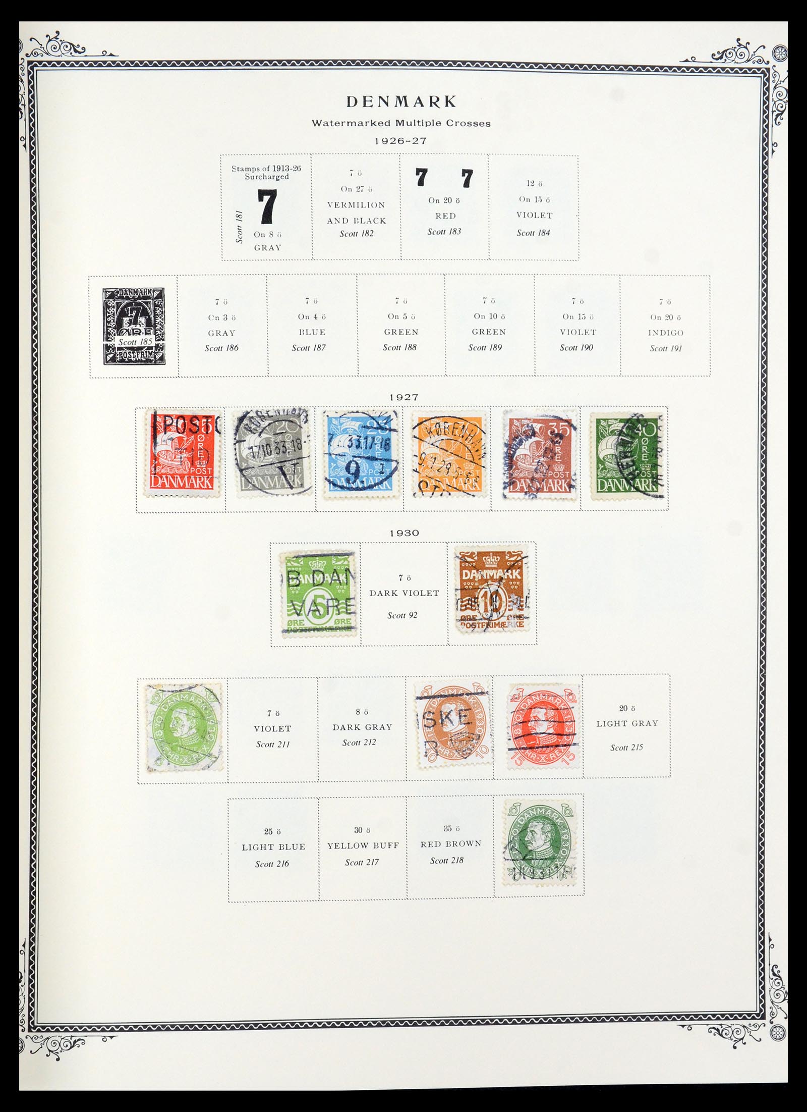 36294 006 - Postzegelverzameling 36294 Denemarken 1870-2009.