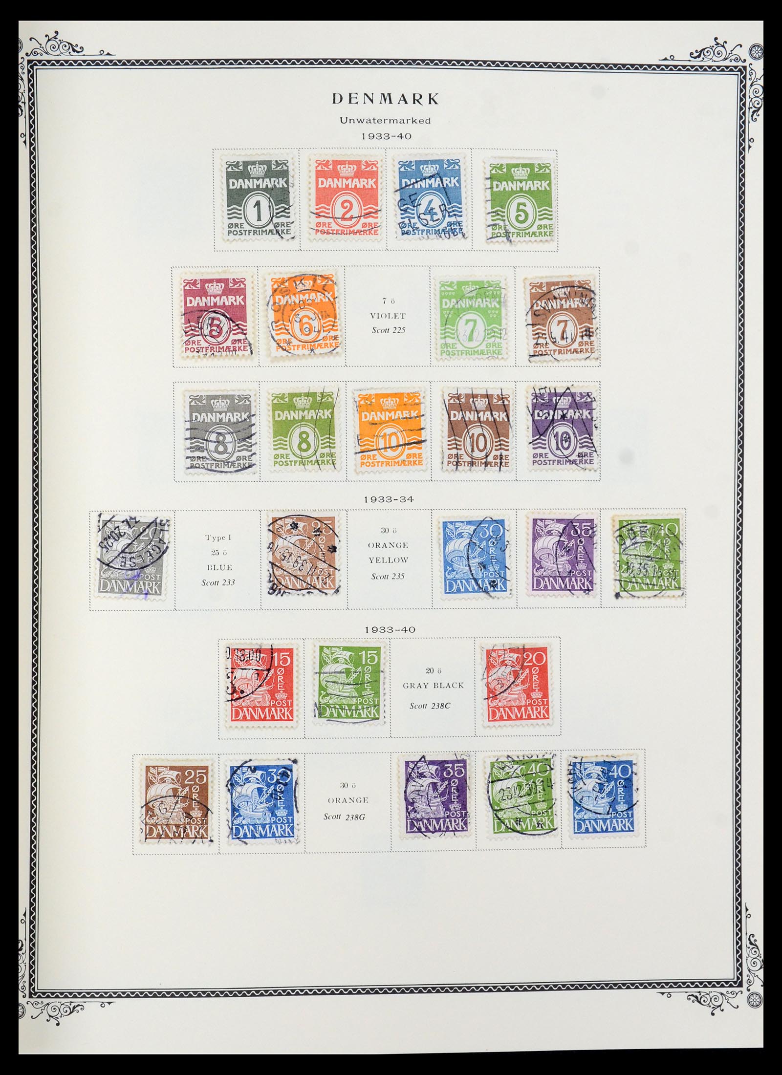 36294 007 - Postzegelverzameling 36294 Denemarken 1870-2009.