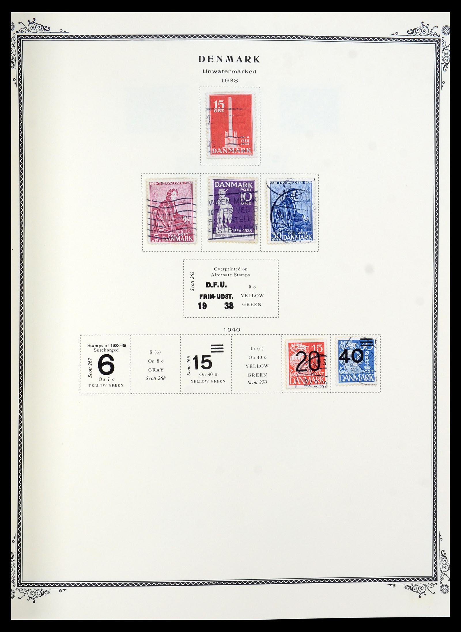 36294 009 - Postzegelverzameling 36294 Denemarken 1870-2009.