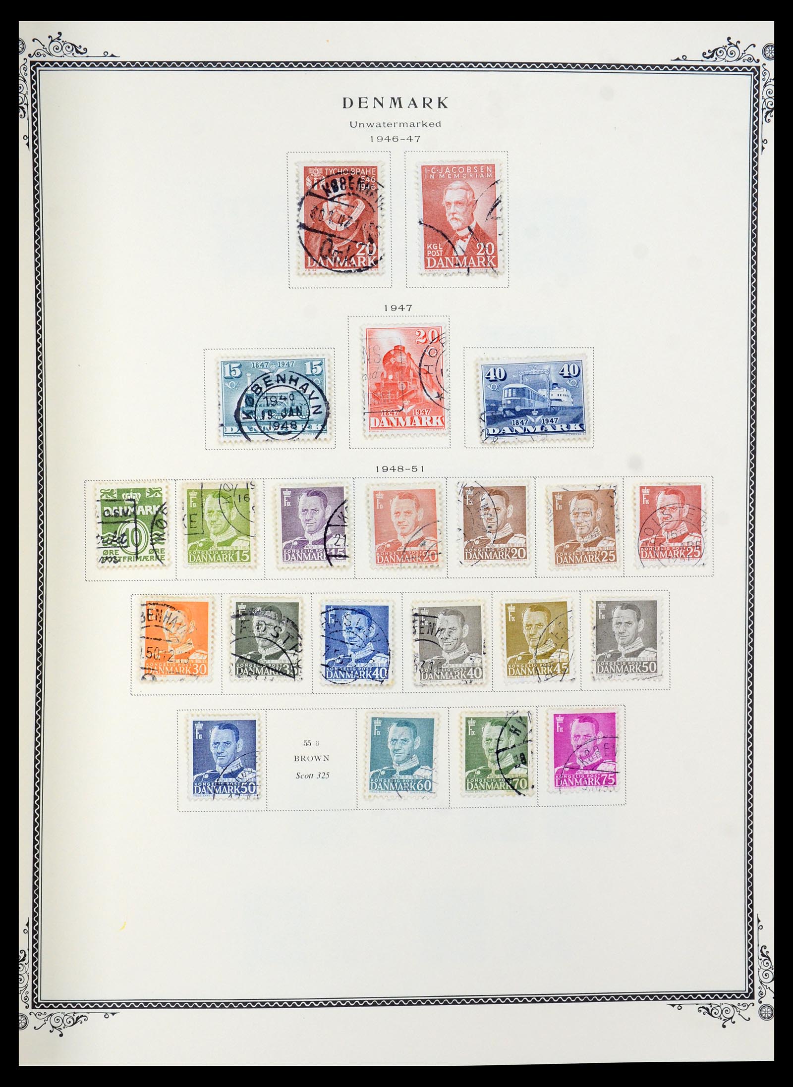 36294 012 - Postzegelverzameling 36294 Denemarken 1870-2009.