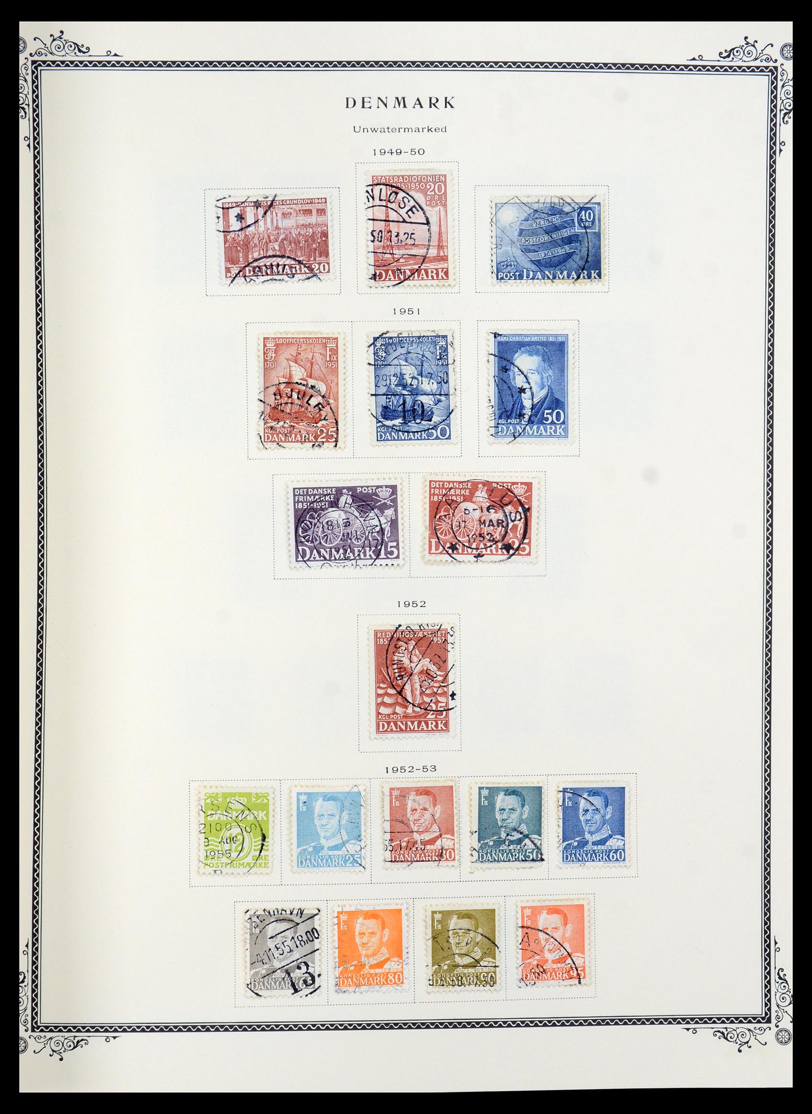 36294 013 - Postzegelverzameling 36294 Denemarken 1870-2009.