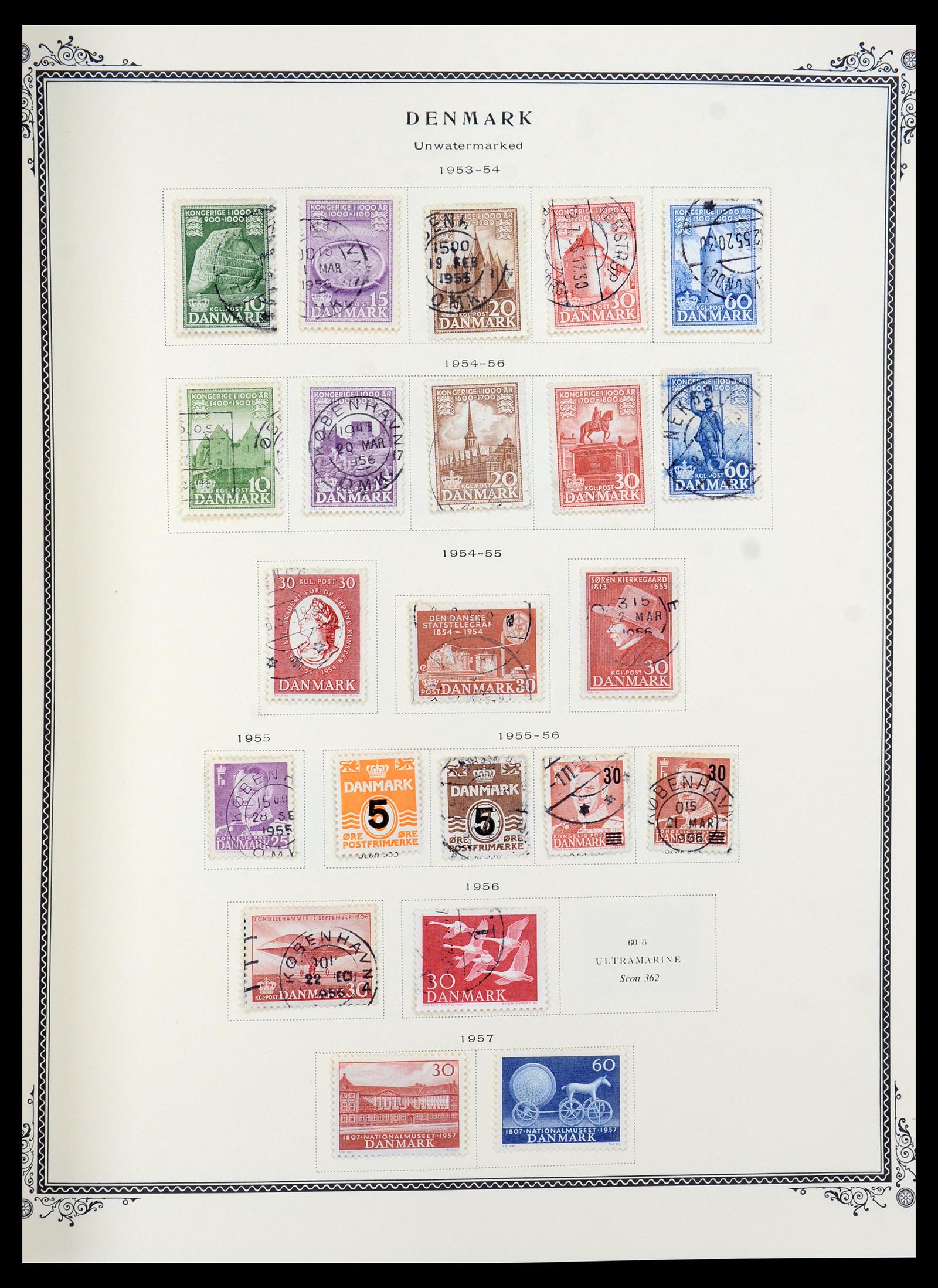 36294 014 - Postzegelverzameling 36294 Denemarken 1870-2009.
