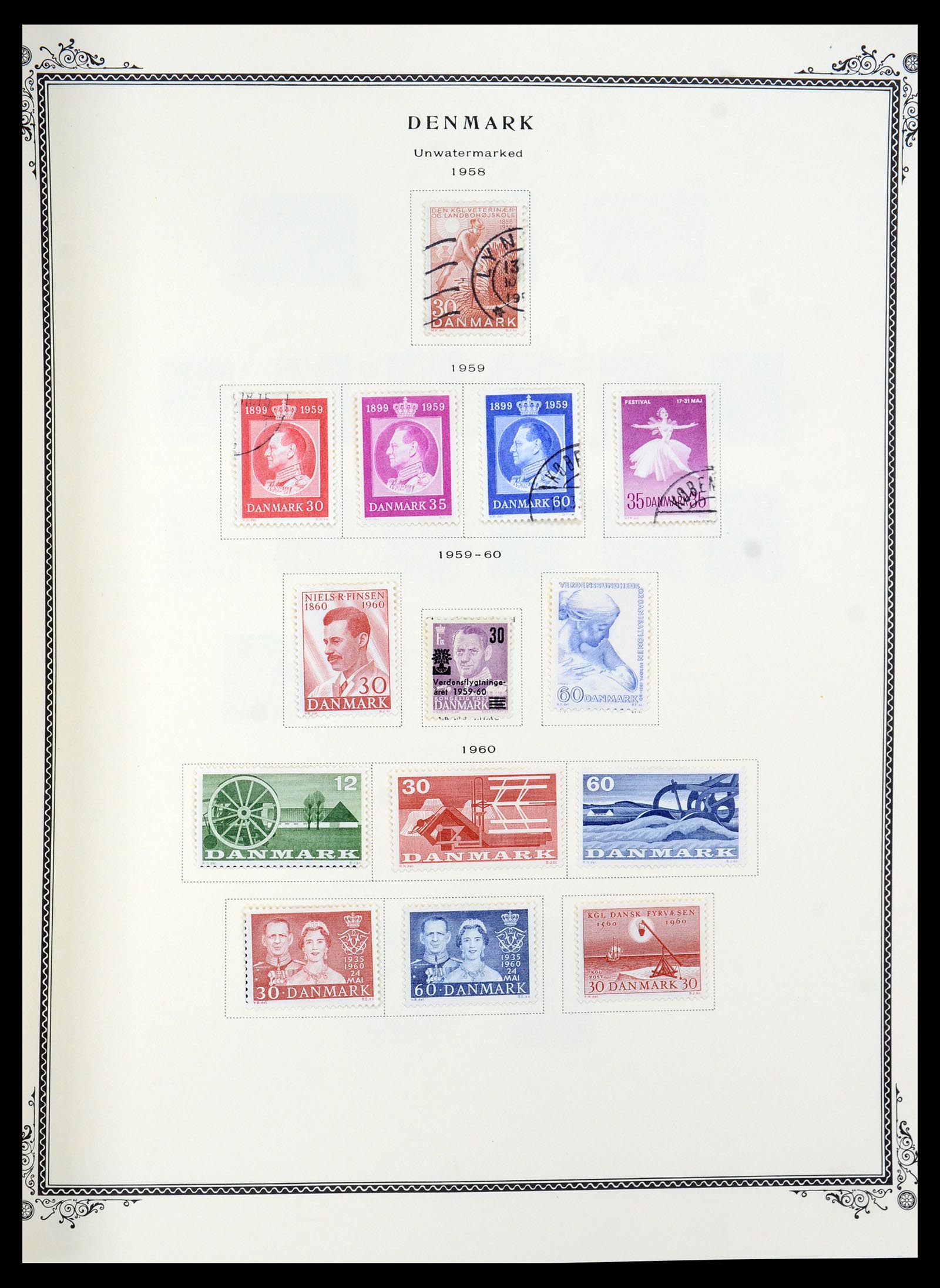 36294 015 - Postzegelverzameling 36294 Denemarken 1870-2009.