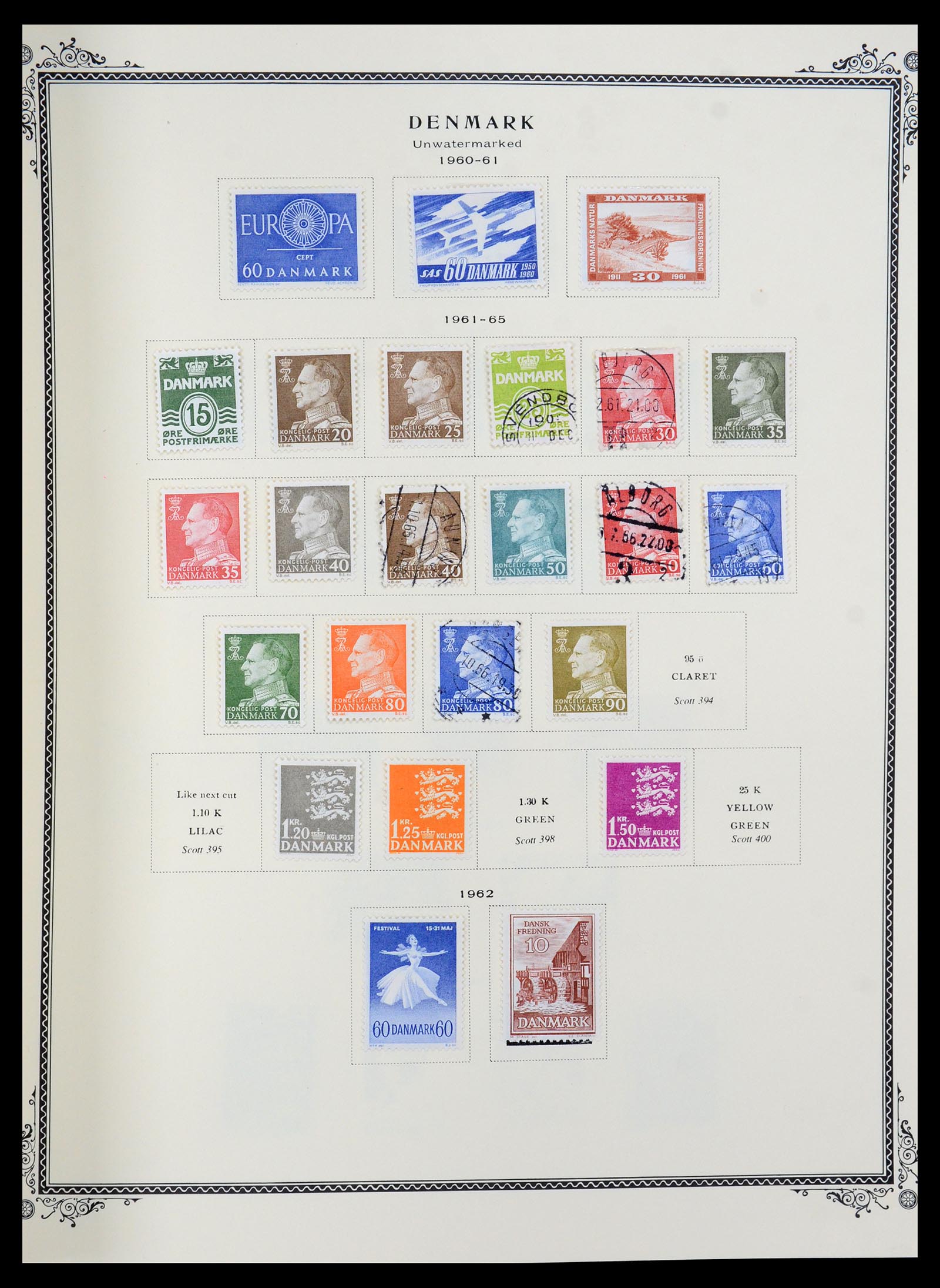 36294 016 - Postzegelverzameling 36294 Denemarken 1870-2009.