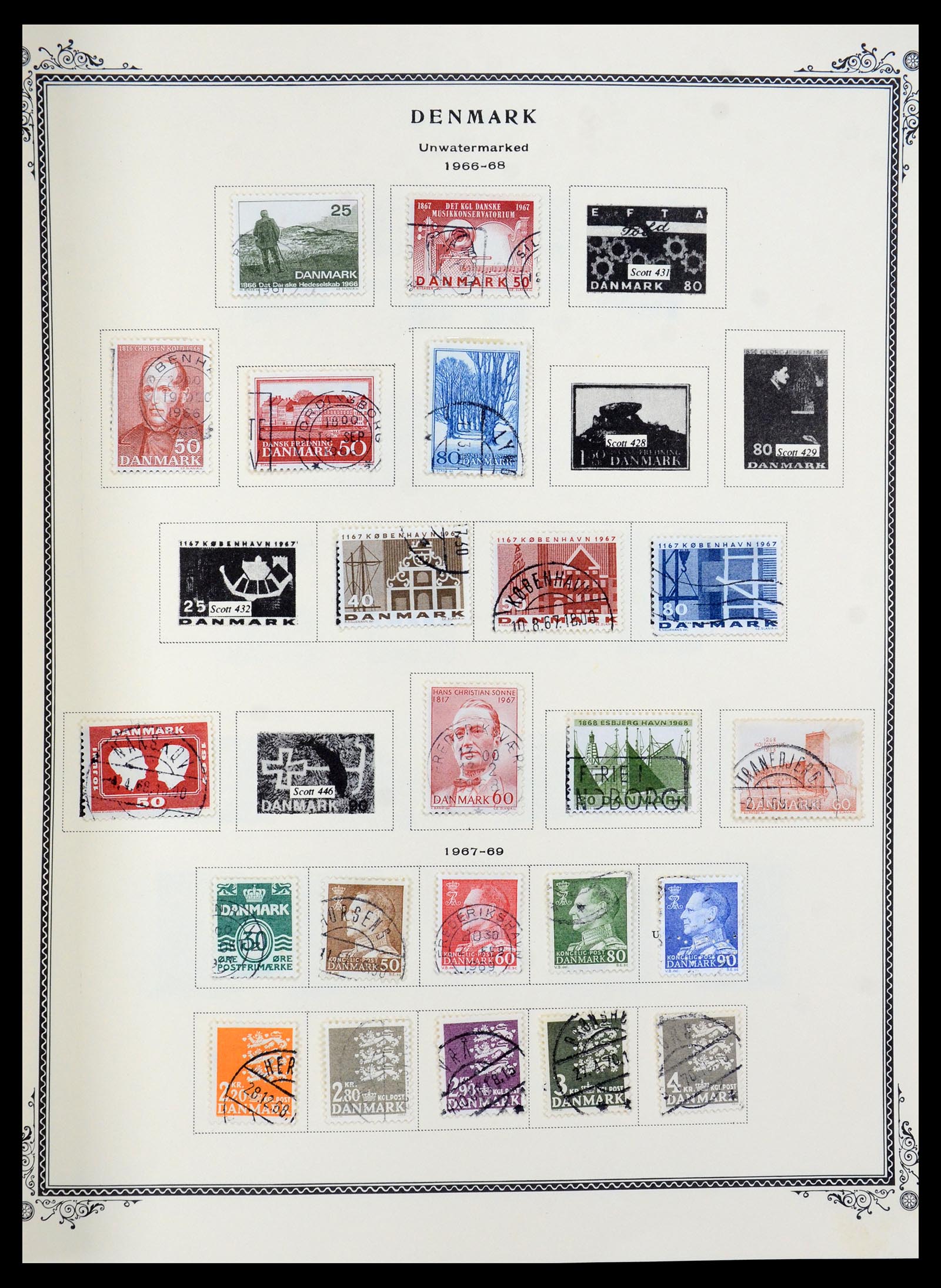 36294 018 - Postzegelverzameling 36294 Denemarken 1870-2009.