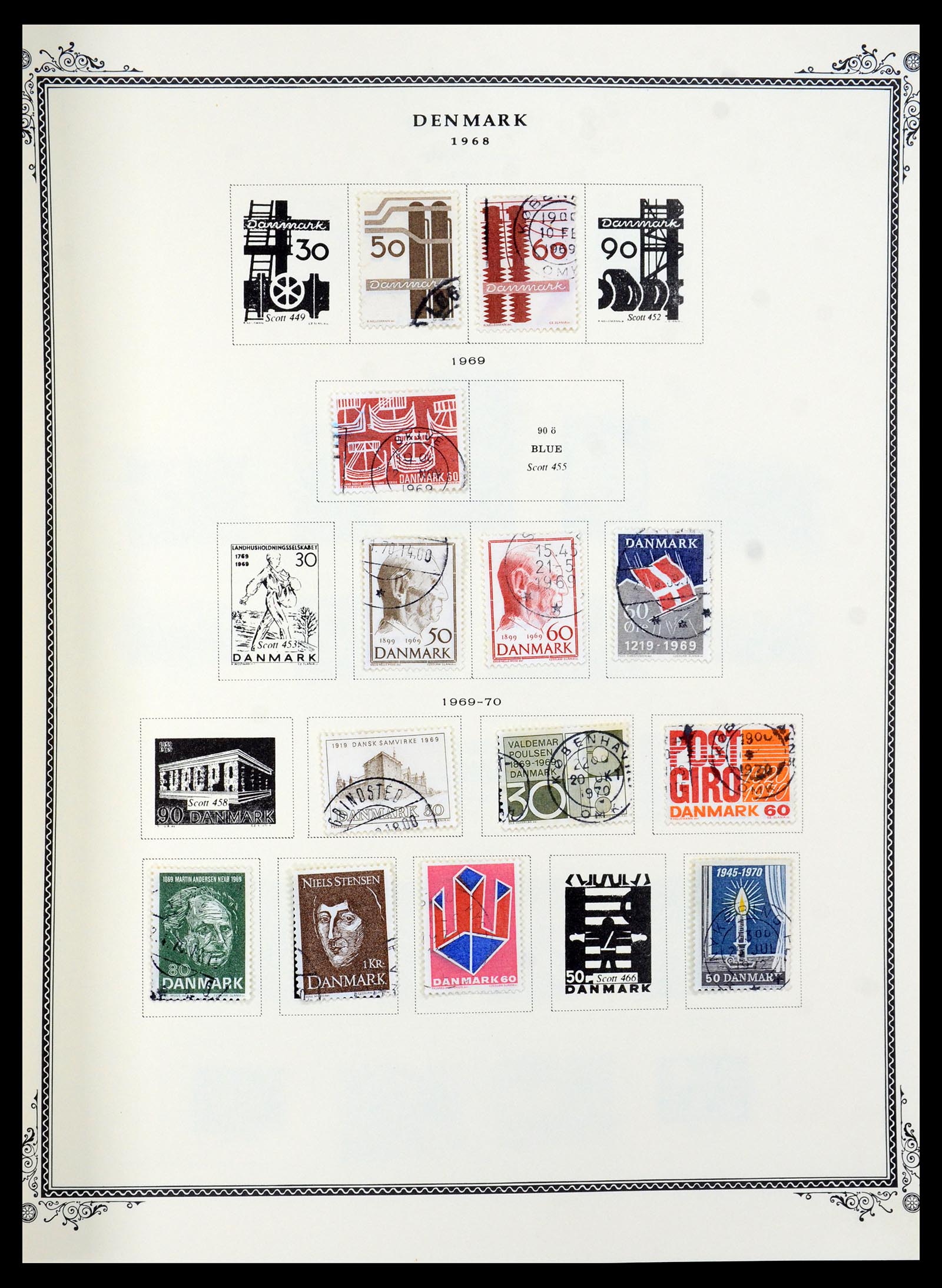36294 019 - Postzegelverzameling 36294 Denemarken 1870-2009.