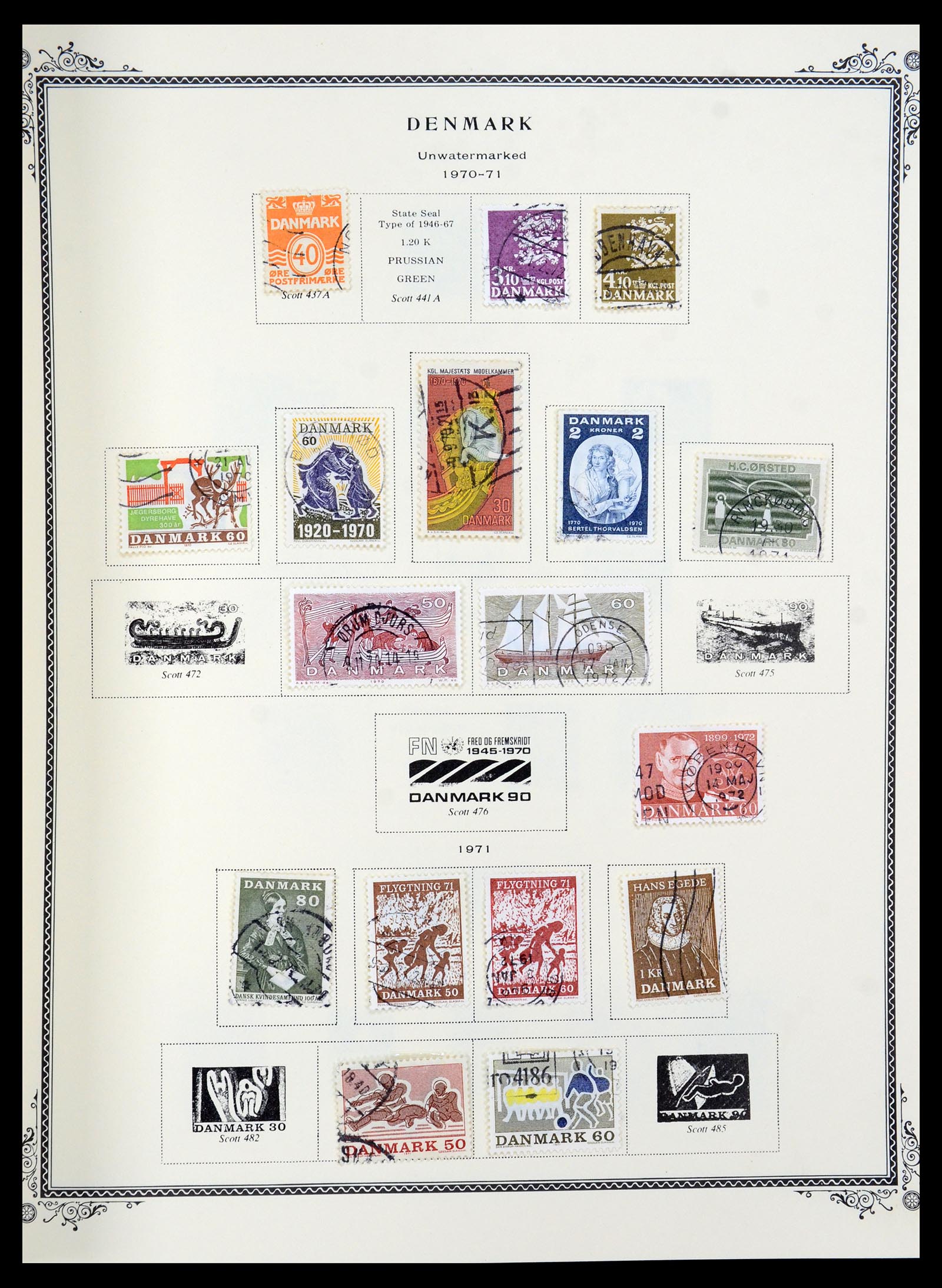 36294 020 - Postzegelverzameling 36294 Denemarken 1870-2009.