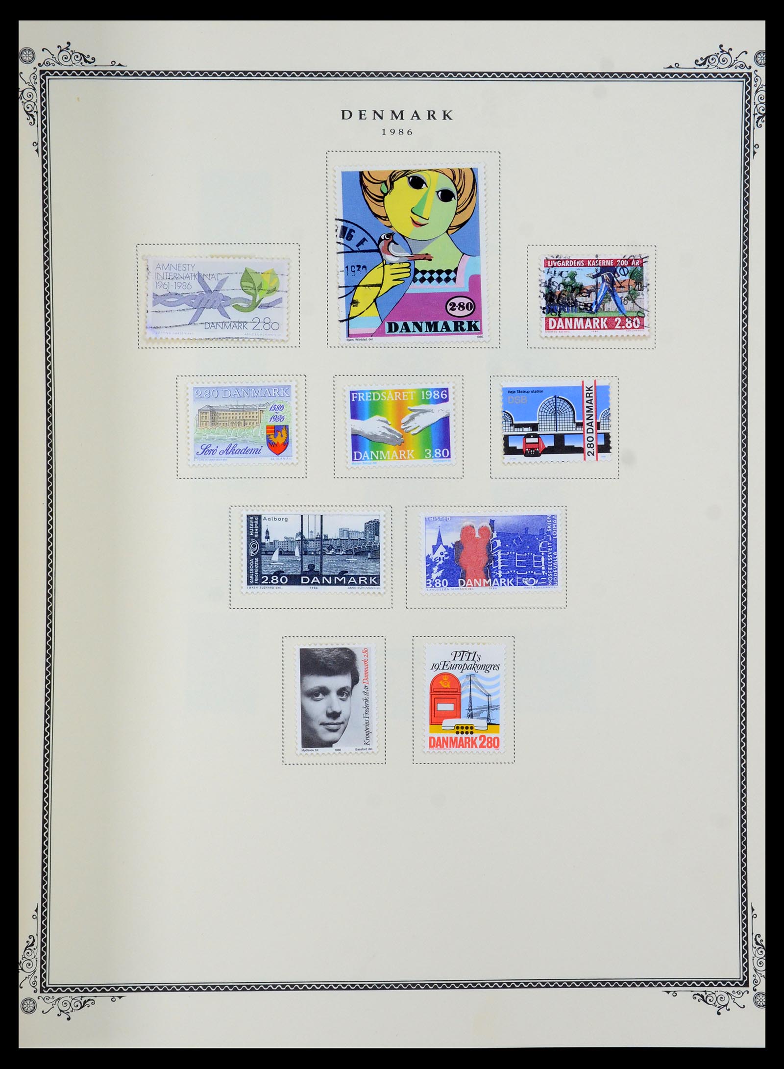 36294 041 - Postzegelverzameling 36294 Denemarken 1870-2009.