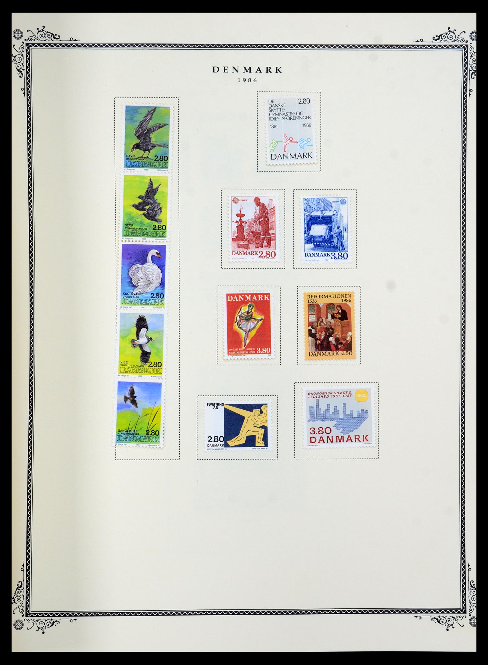 36294 042 - Postzegelverzameling 36294 Denemarken 1870-2009.