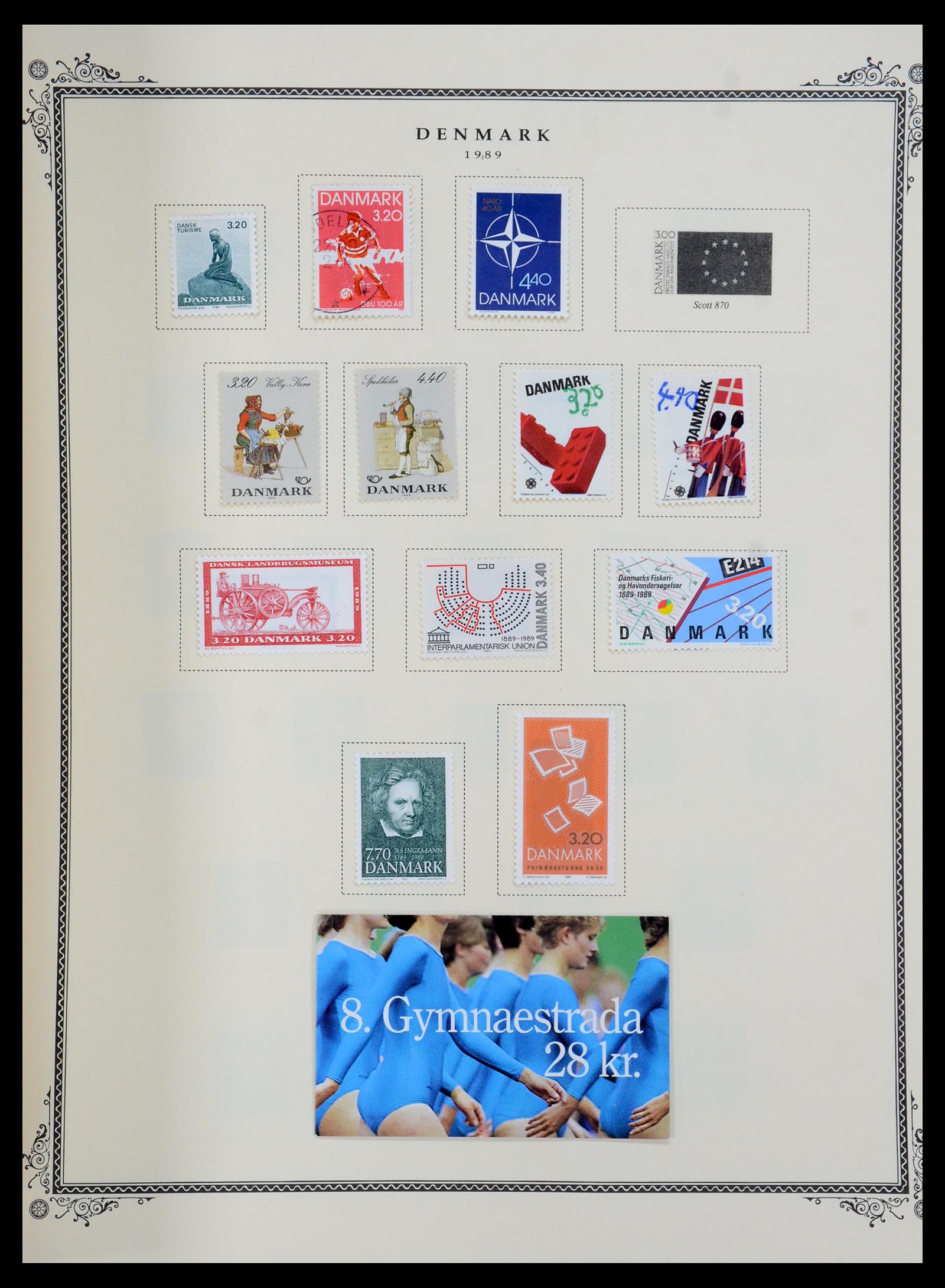 36294 048 - Postzegelverzameling 36294 Denemarken 1870-2009.
