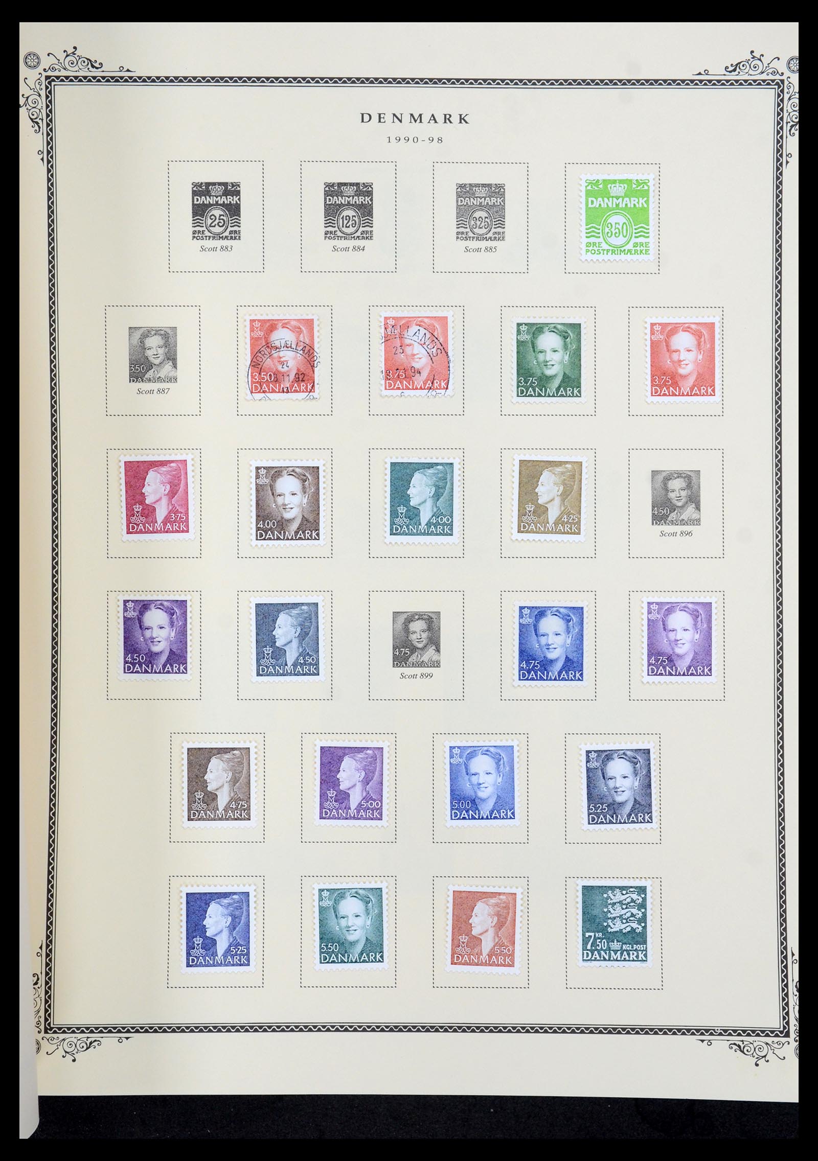 36294 049 - Postzegelverzameling 36294 Denemarken 1870-2009.