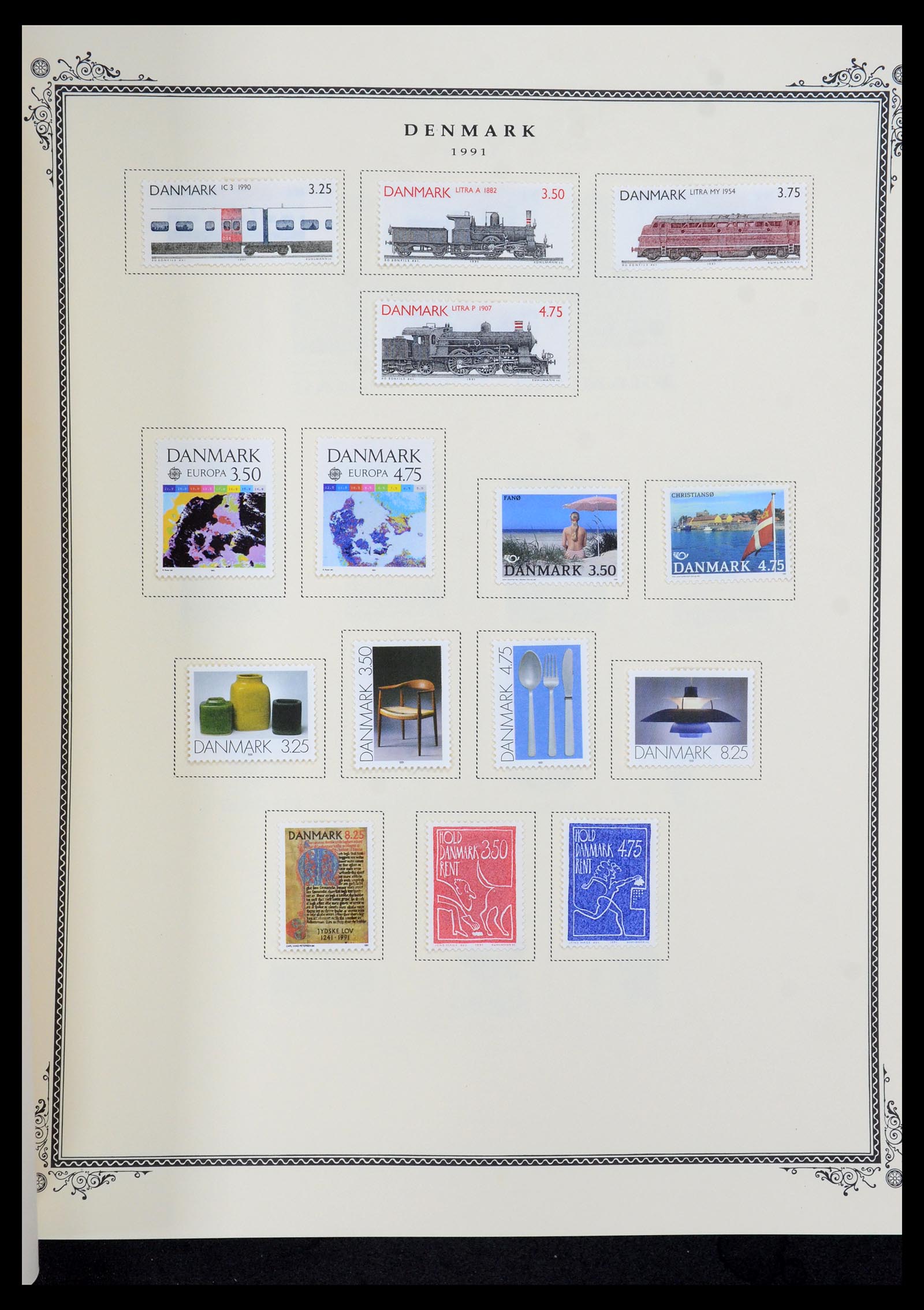 36294 052 - Postzegelverzameling 36294 Denemarken 1870-2009.