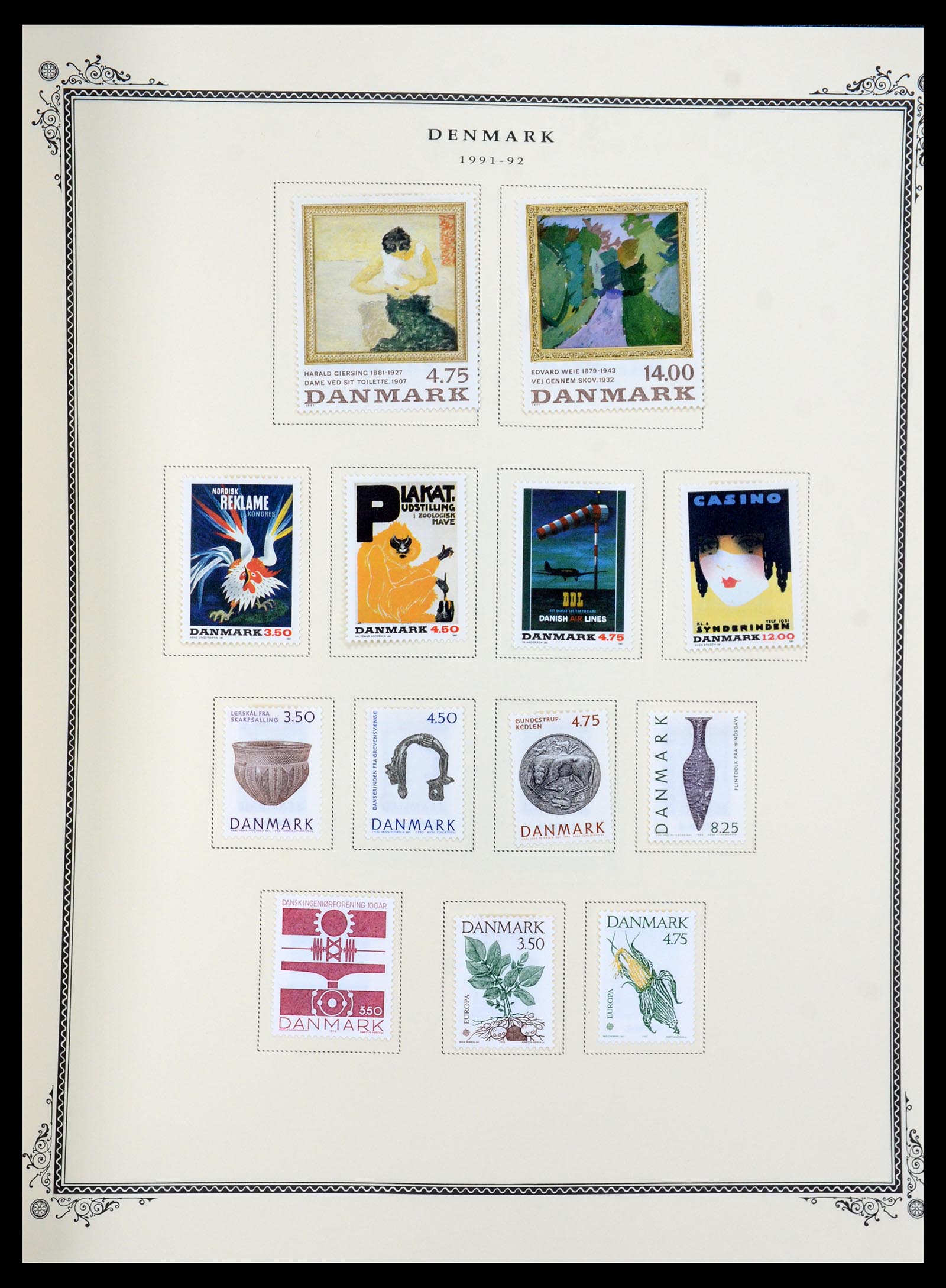 36294 053 - Postzegelverzameling 36294 Denemarken 1870-2009.