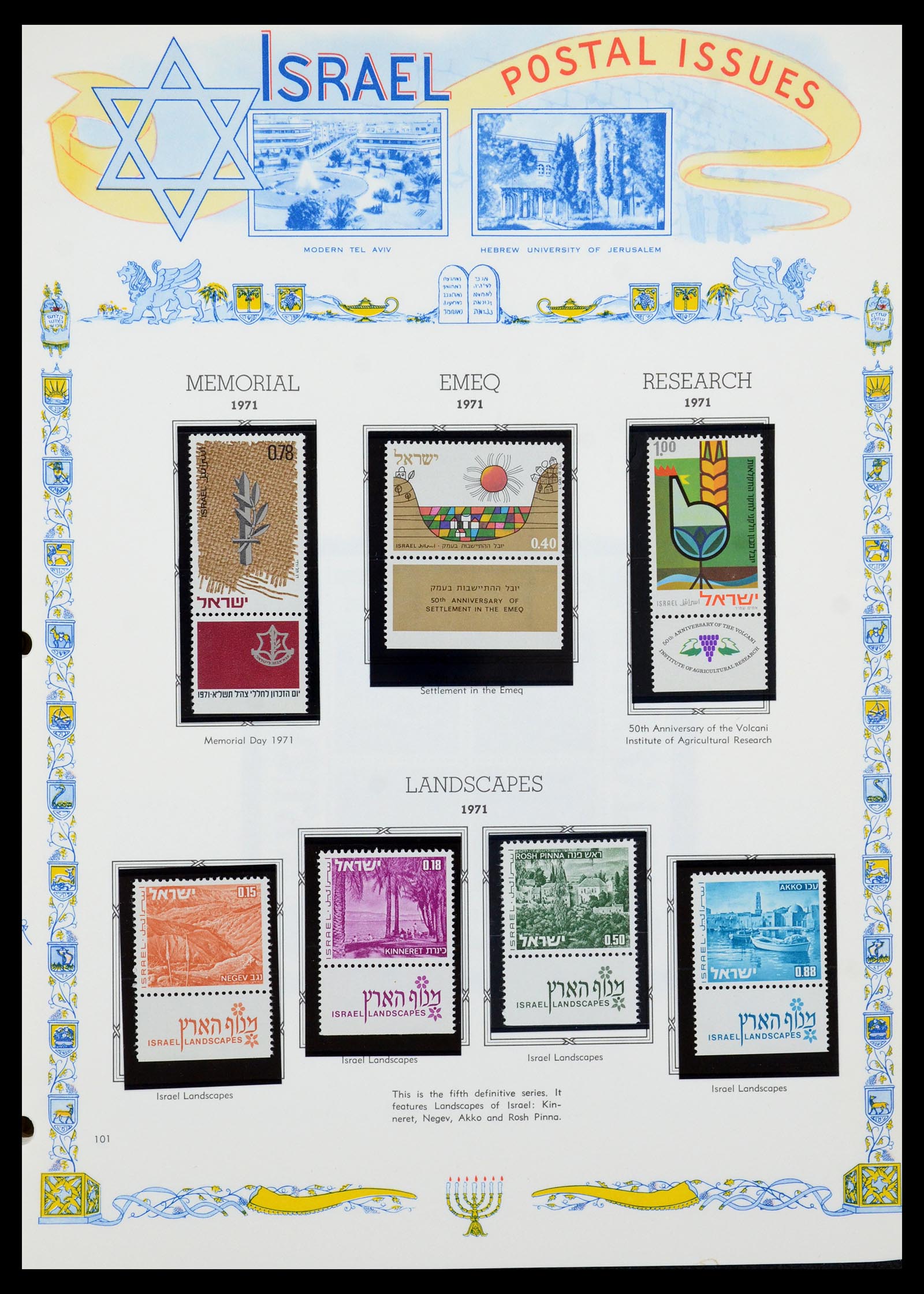 36295 129 - Postzegelverzameling 36295 Israël 1948-2019!