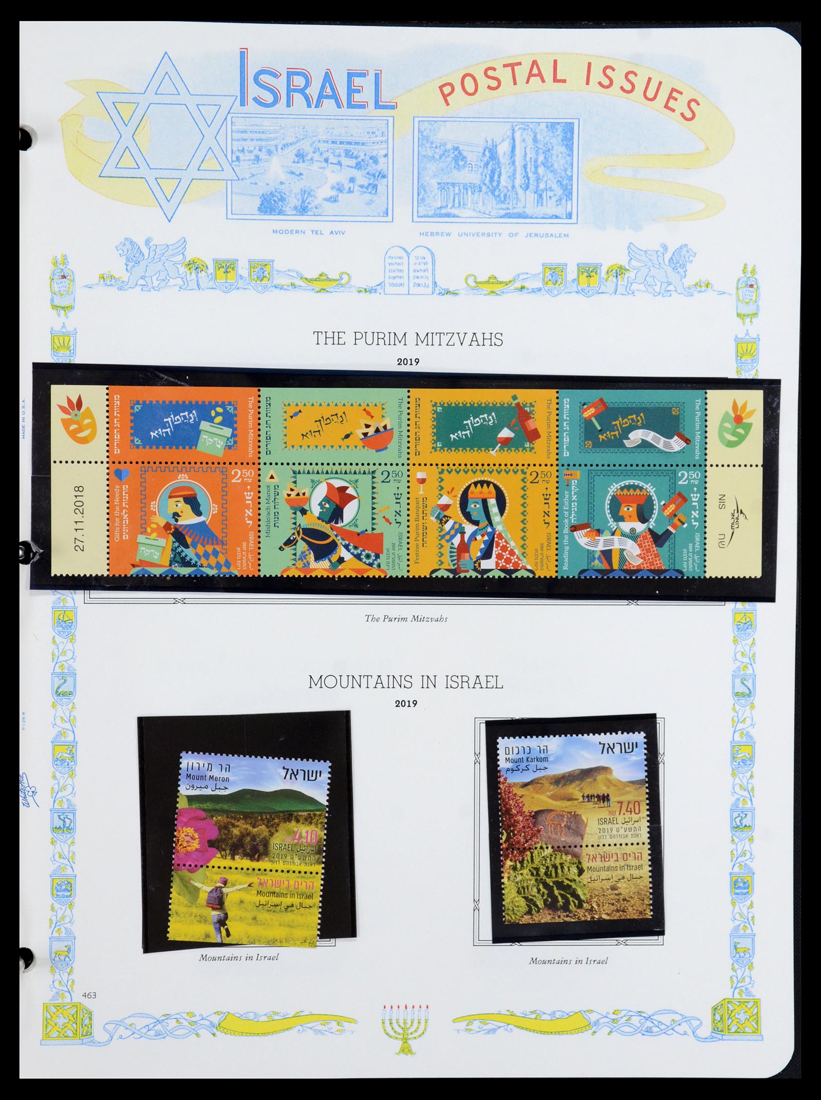 36295 496 - Stamp collection 36295 Israel 1948-2019!
