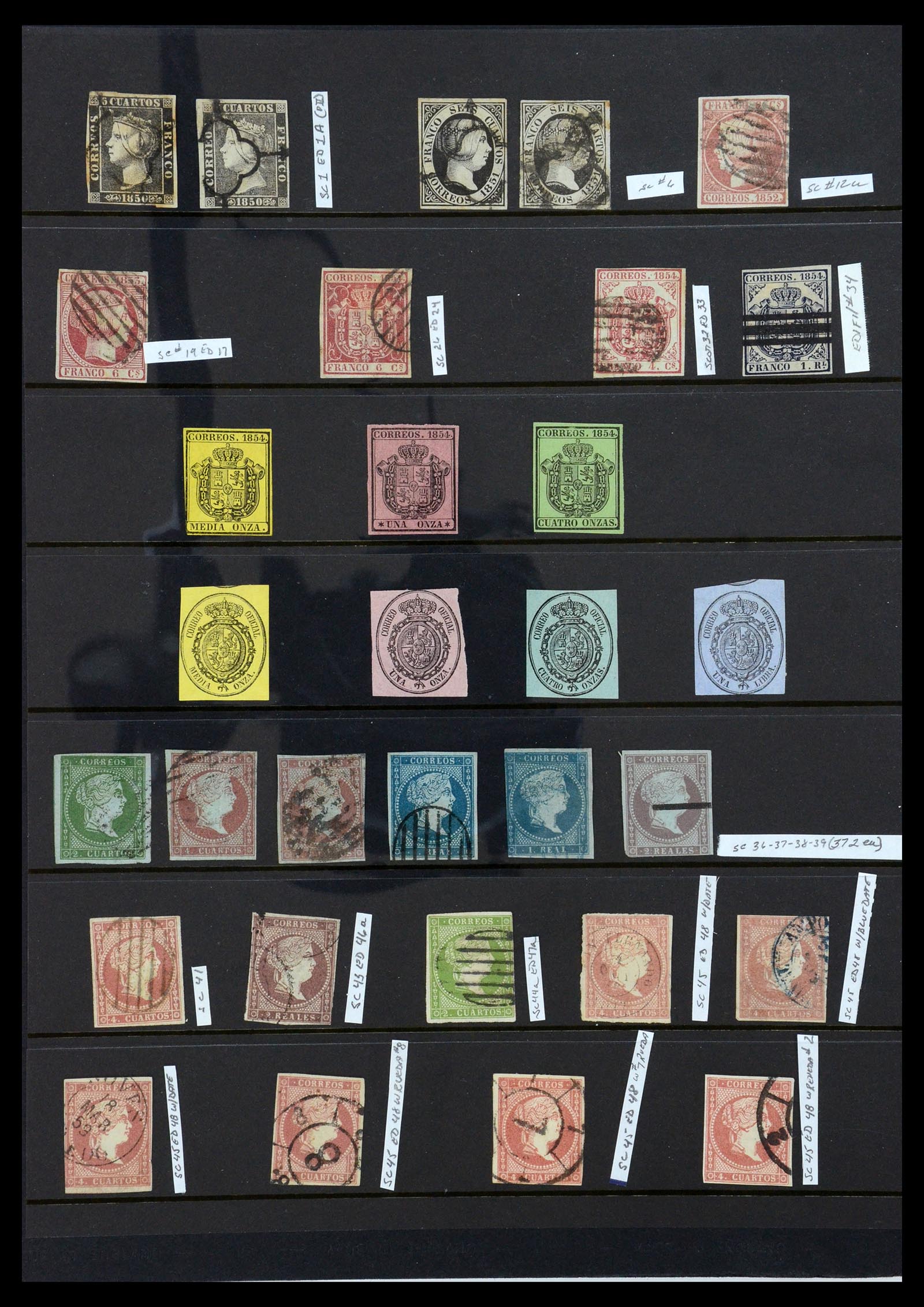 36296 001 - Postzegelverzameling 36296 Spanje 1850-1998.