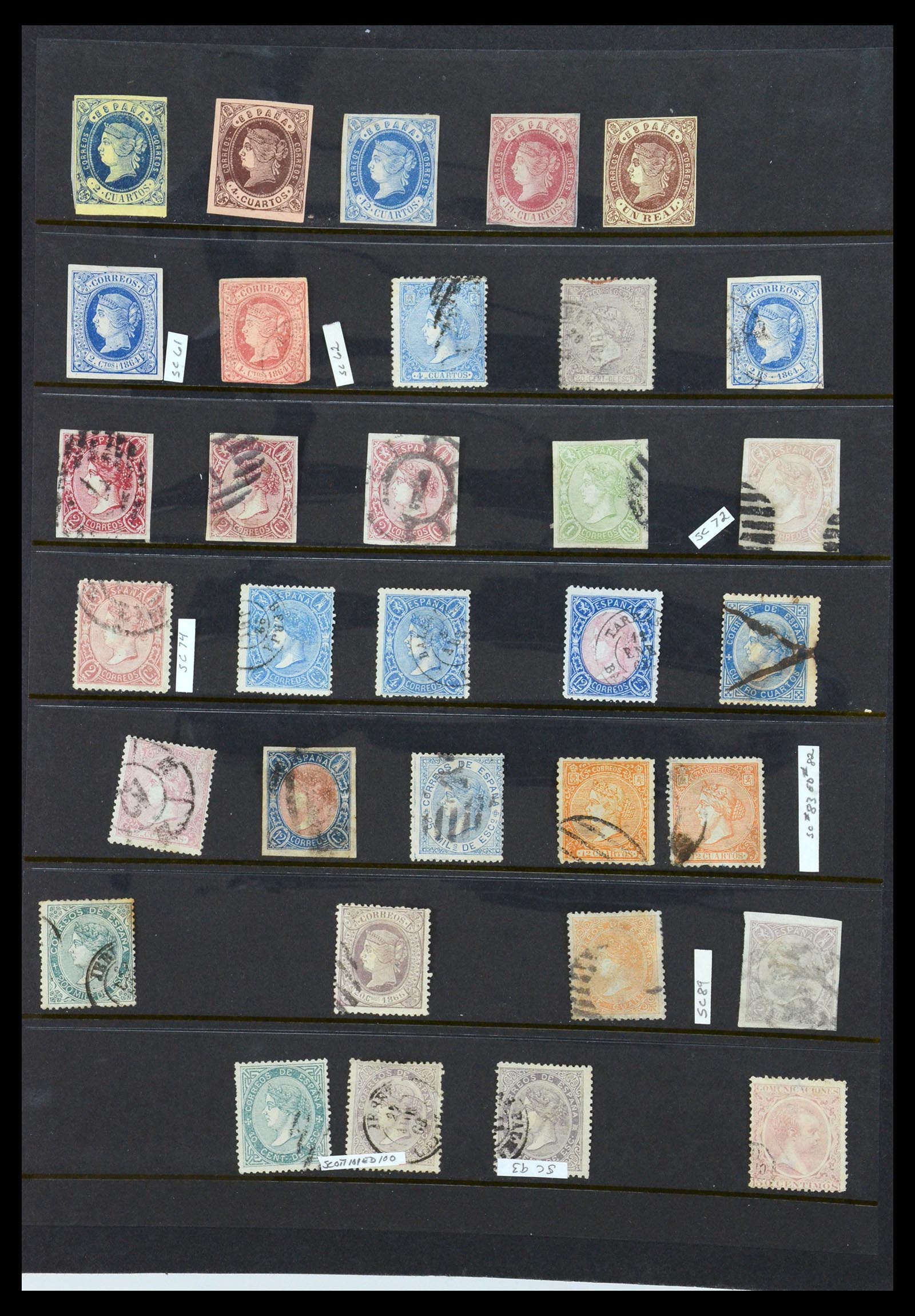36296 003 - Postzegelverzameling 36296 Spanje 1850-1998.