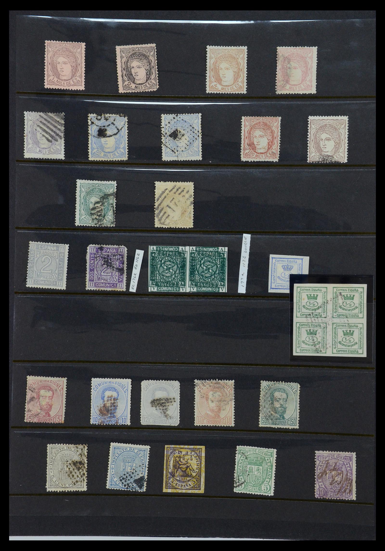 36296 004 - Postzegelverzameling 36296 Spanje 1850-1998.