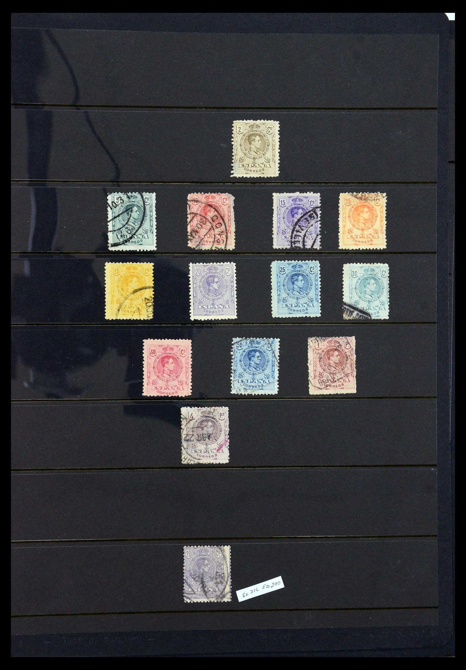 36296 009 - Postzegelverzameling 36296 Spanje 1850-1998.