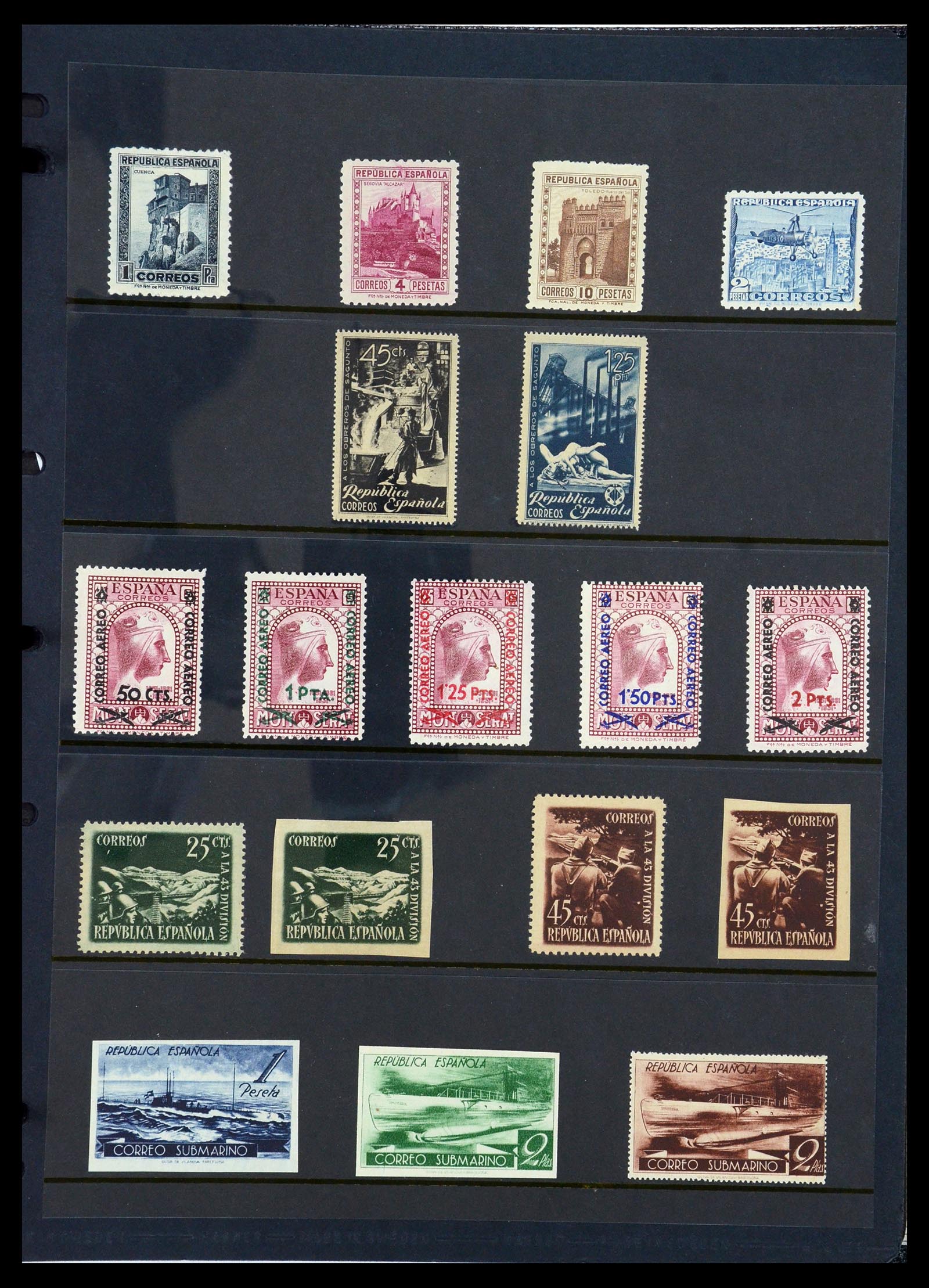36296 054 - Postzegelverzameling 36296 Spanje 1850-1998.