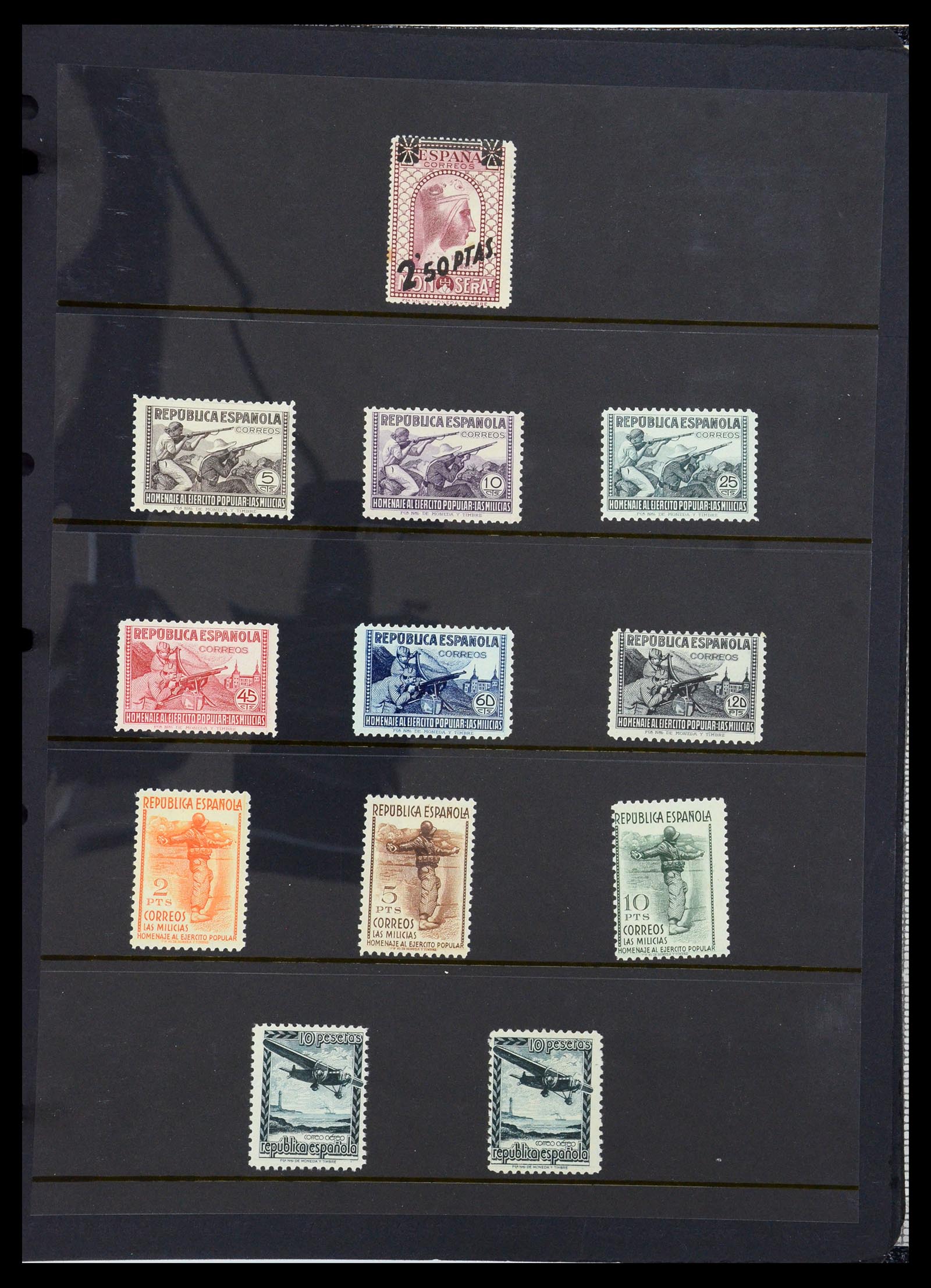 36296 057 - Postzegelverzameling 36296 Spanje 1850-1998.