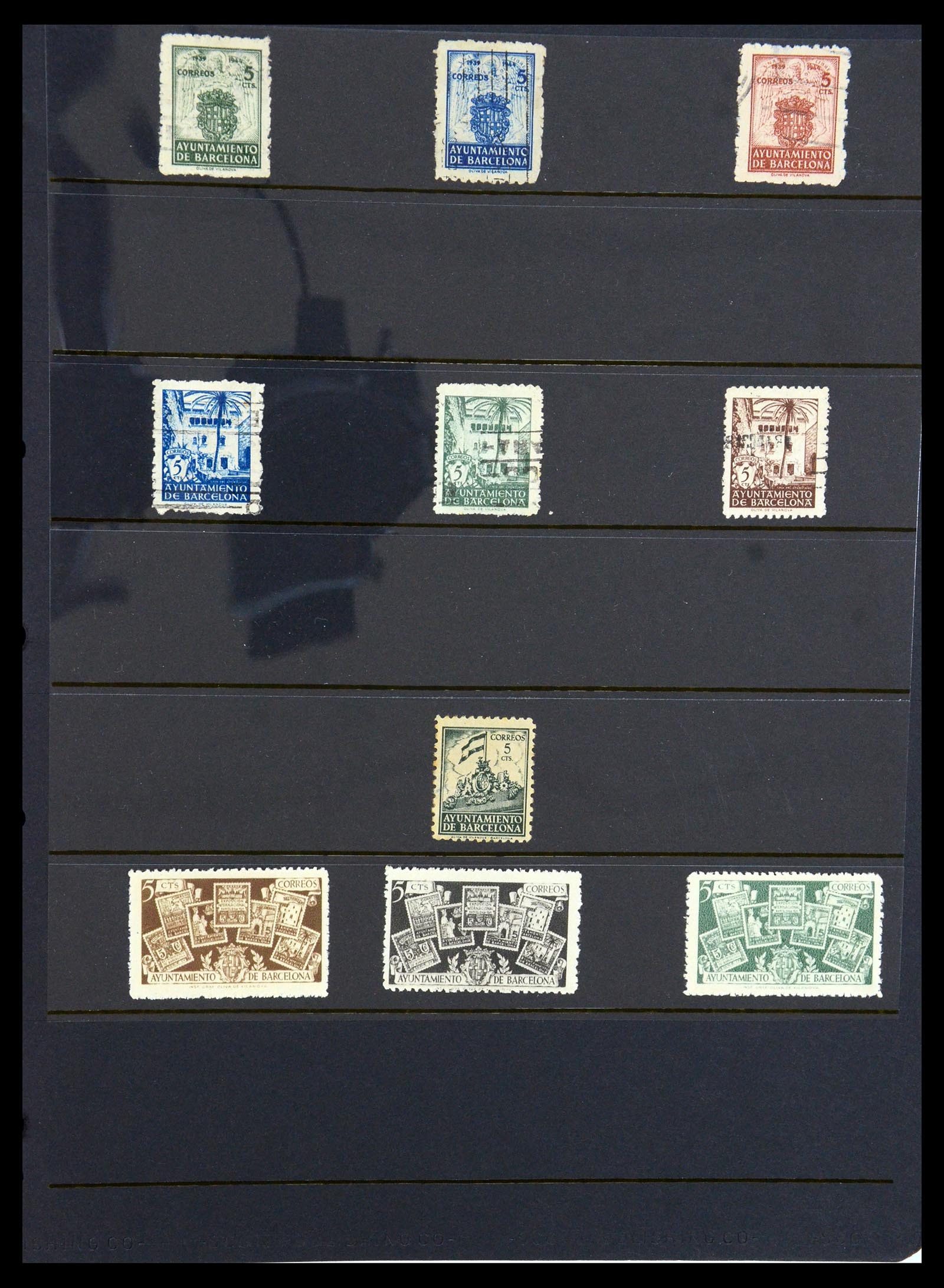 36298 003 - Postzegelverzameling 36298 Spanje lokaal en burgeroorlog 1931-1938.