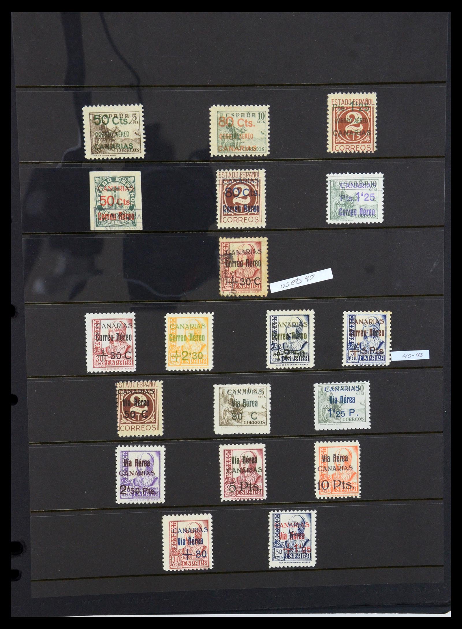 36298 008 - Postzegelverzameling 36298 Spanje lokaal en burgeroorlog 1931-1938.