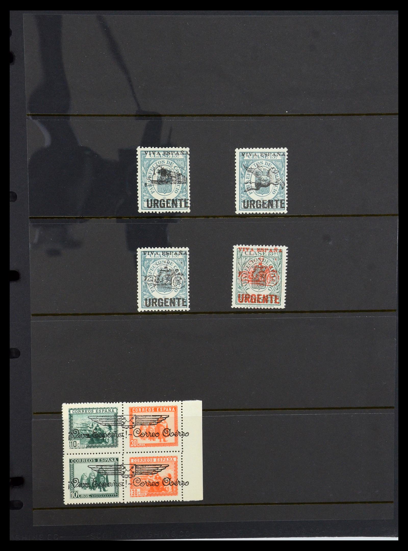 36298 019 - Postzegelverzameling 36298 Spanje lokaal en burgeroorlog 1931-1938.