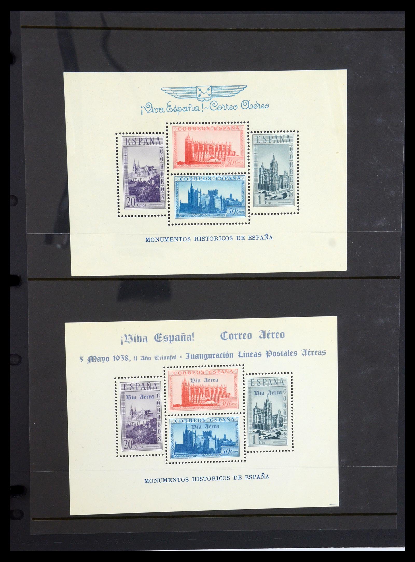 36298 020 - Postzegelverzameling 36298 Spanje lokaal en burgeroorlog 1931-1938.
