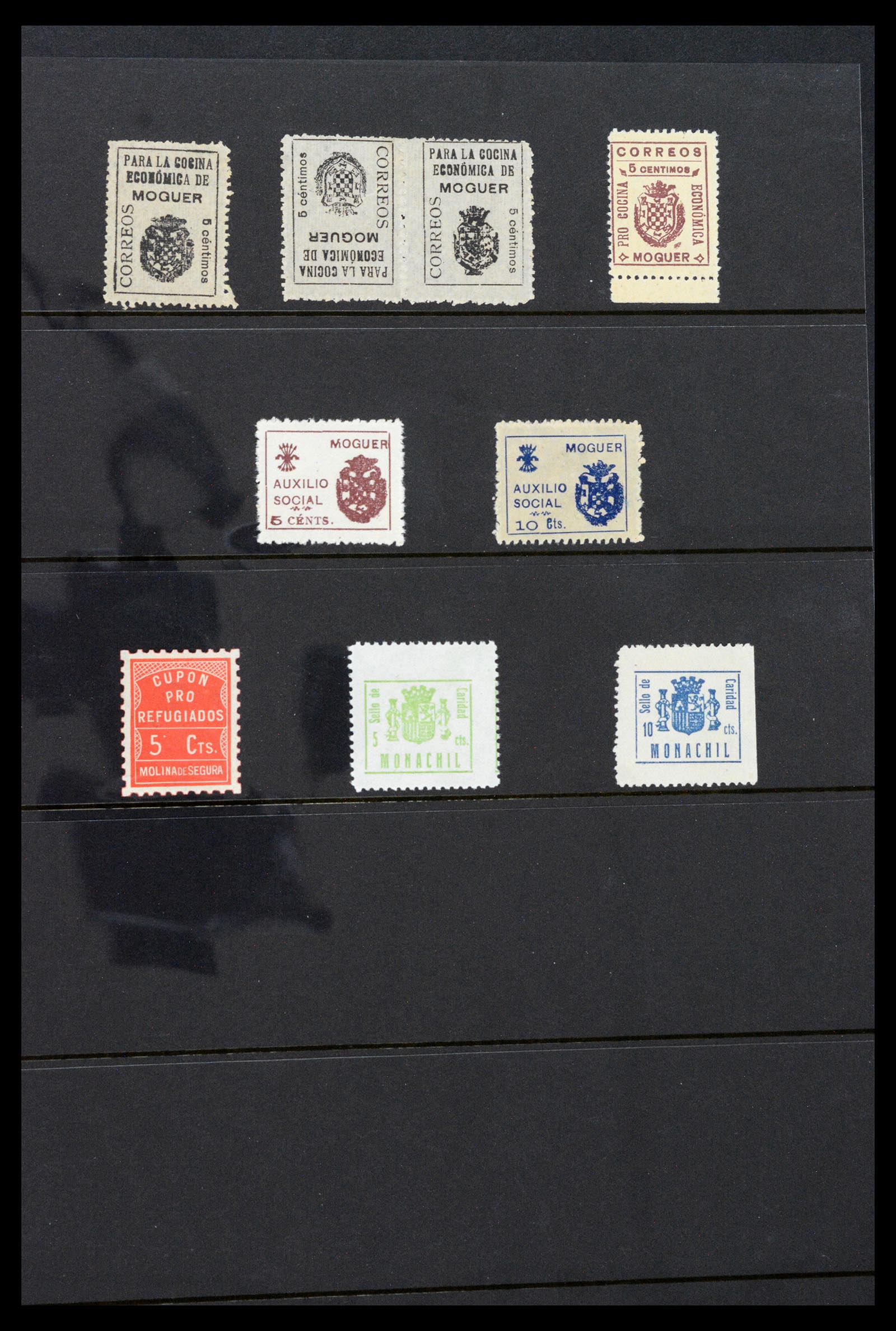 36298 024 - Postzegelverzameling 36298 Spanje lokaal en burgeroorlog 1931-1938.