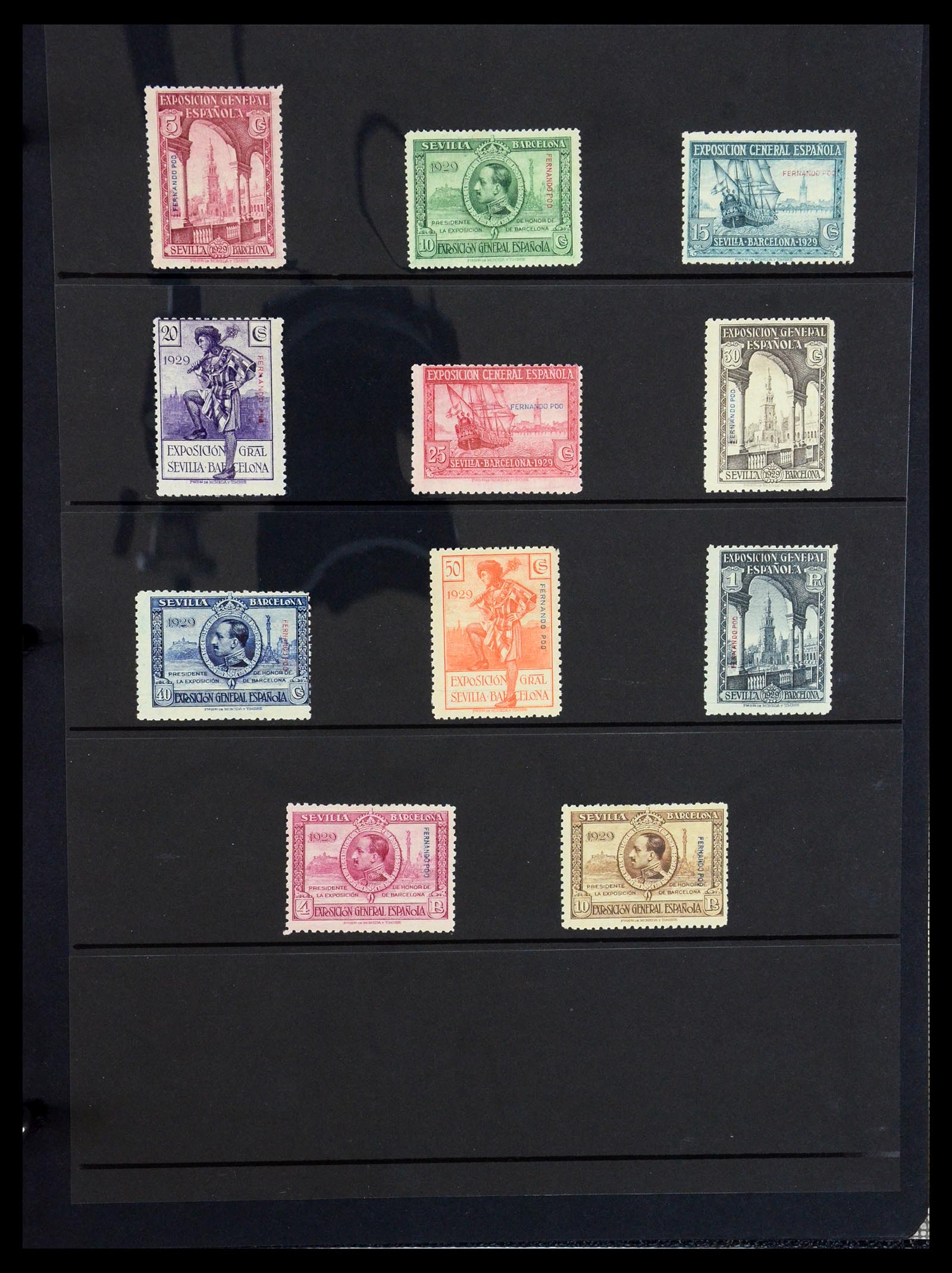 36298 032 - Postzegelverzameling 36298 Spanje lokaal en burgeroorlog 1931-1938.
