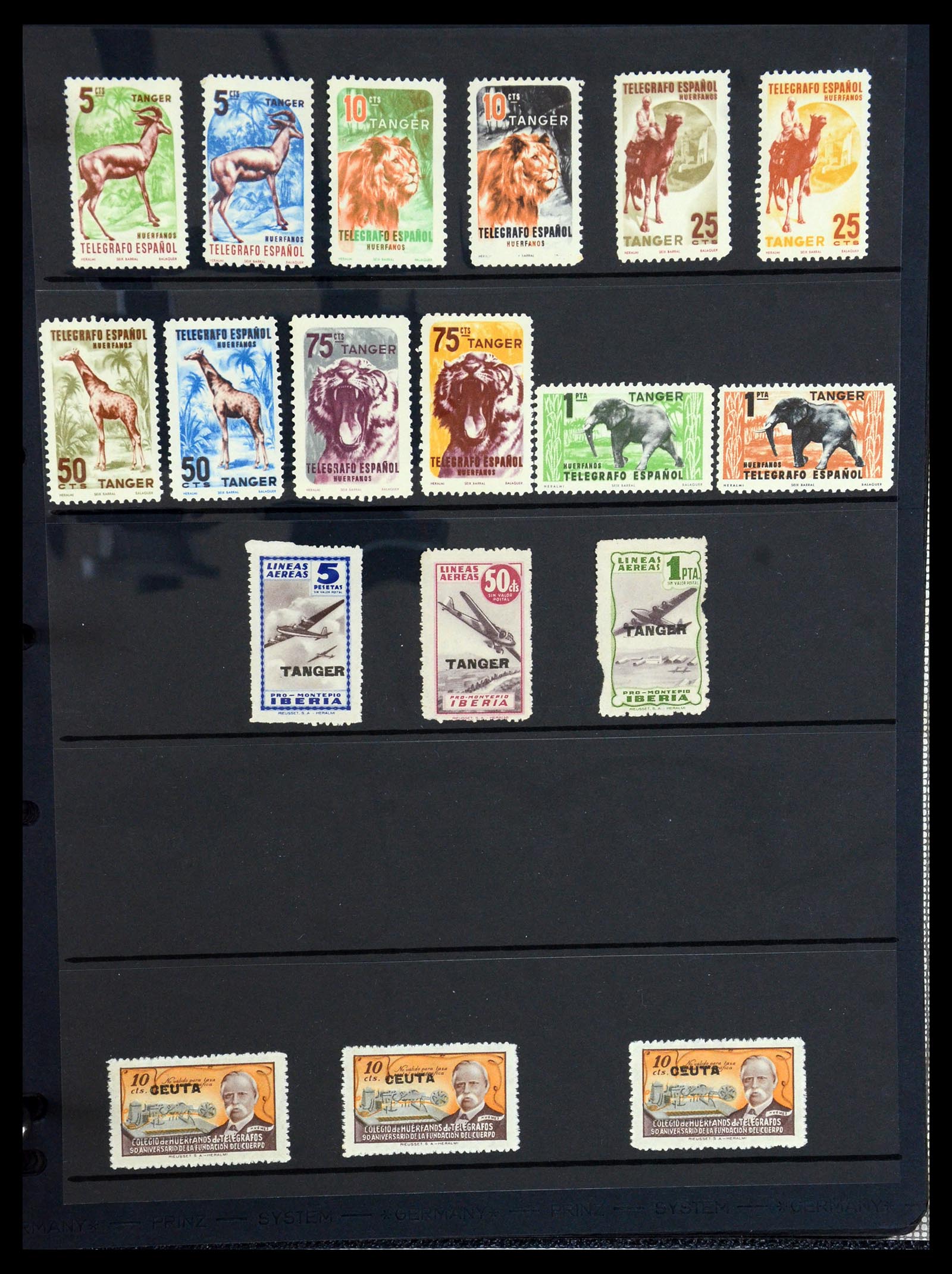 36298 038 - Postzegelverzameling 36298 Spanje lokaal en burgeroorlog 1931-1938.