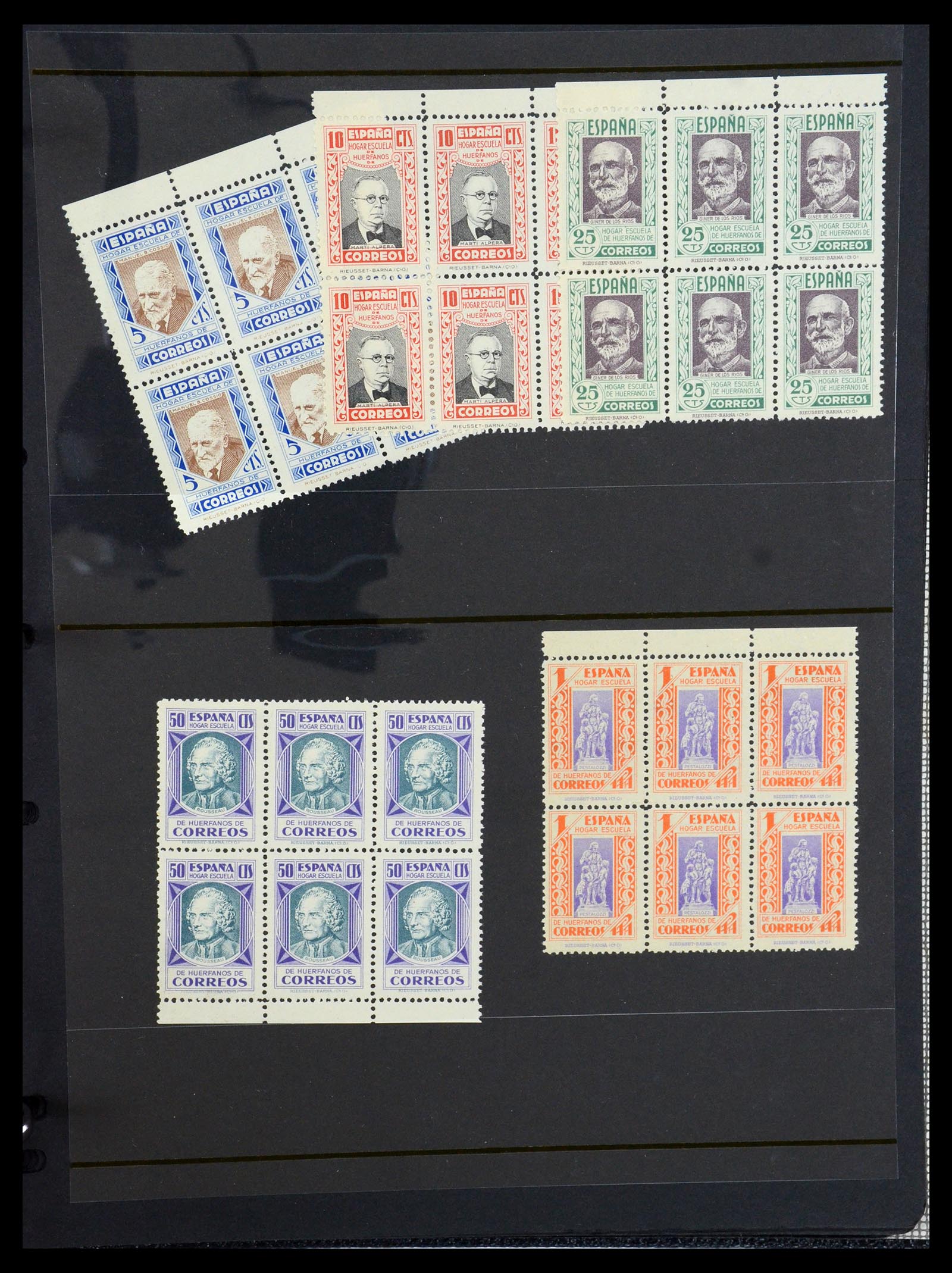 36298 039 - Postzegelverzameling 36298 Spanje lokaal en burgeroorlog 1931-1938.